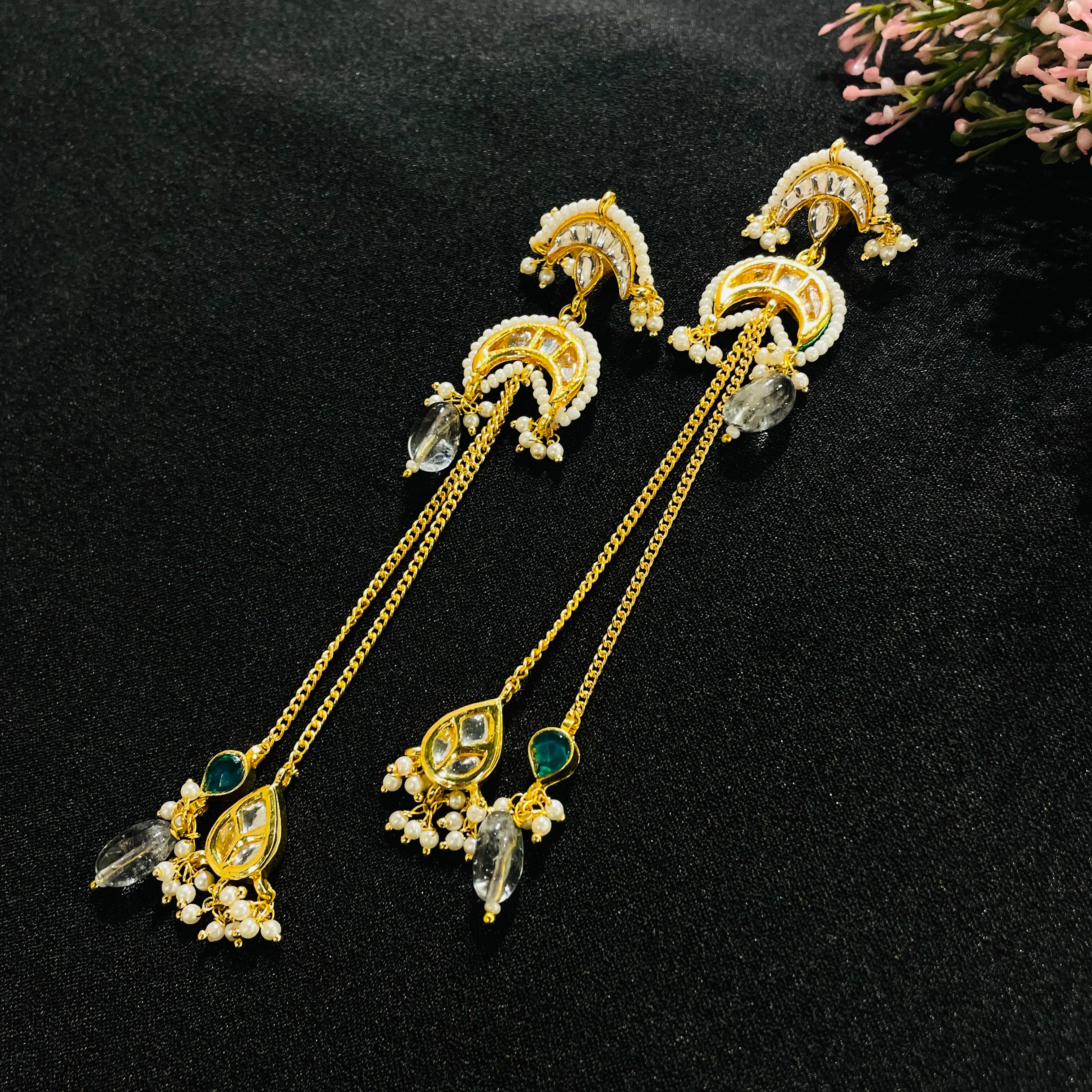Nayaab Alisha Polki Earrings
