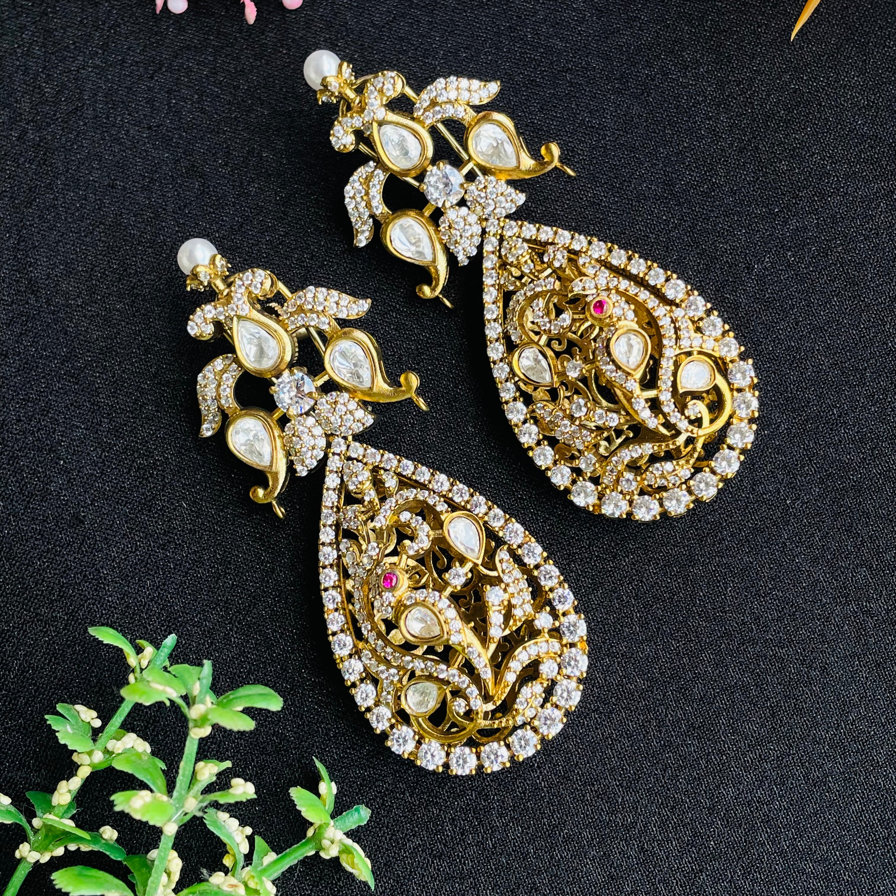 Nayaab Payal Polki Earrings