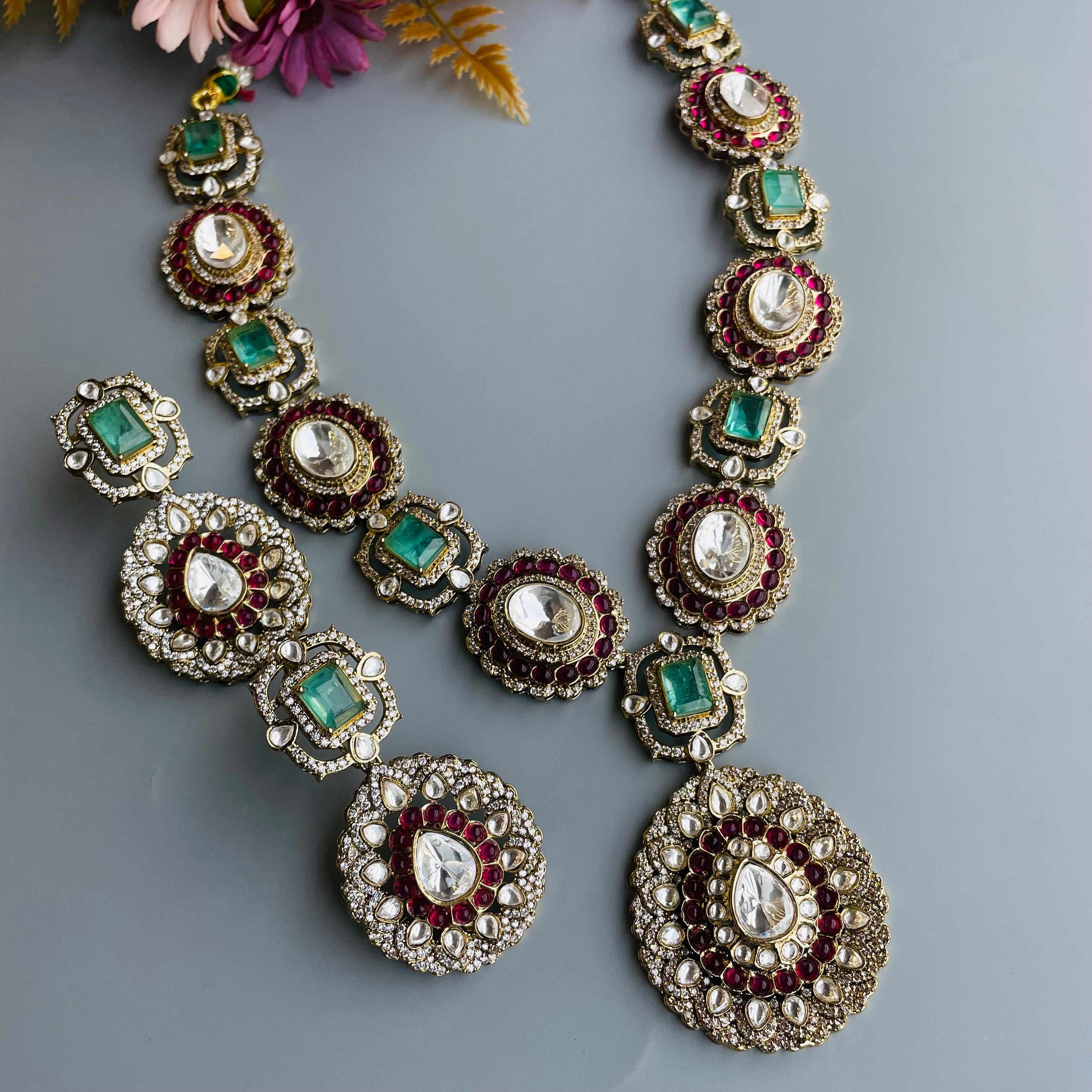 Nayaab Shalok Polki Neckpiece