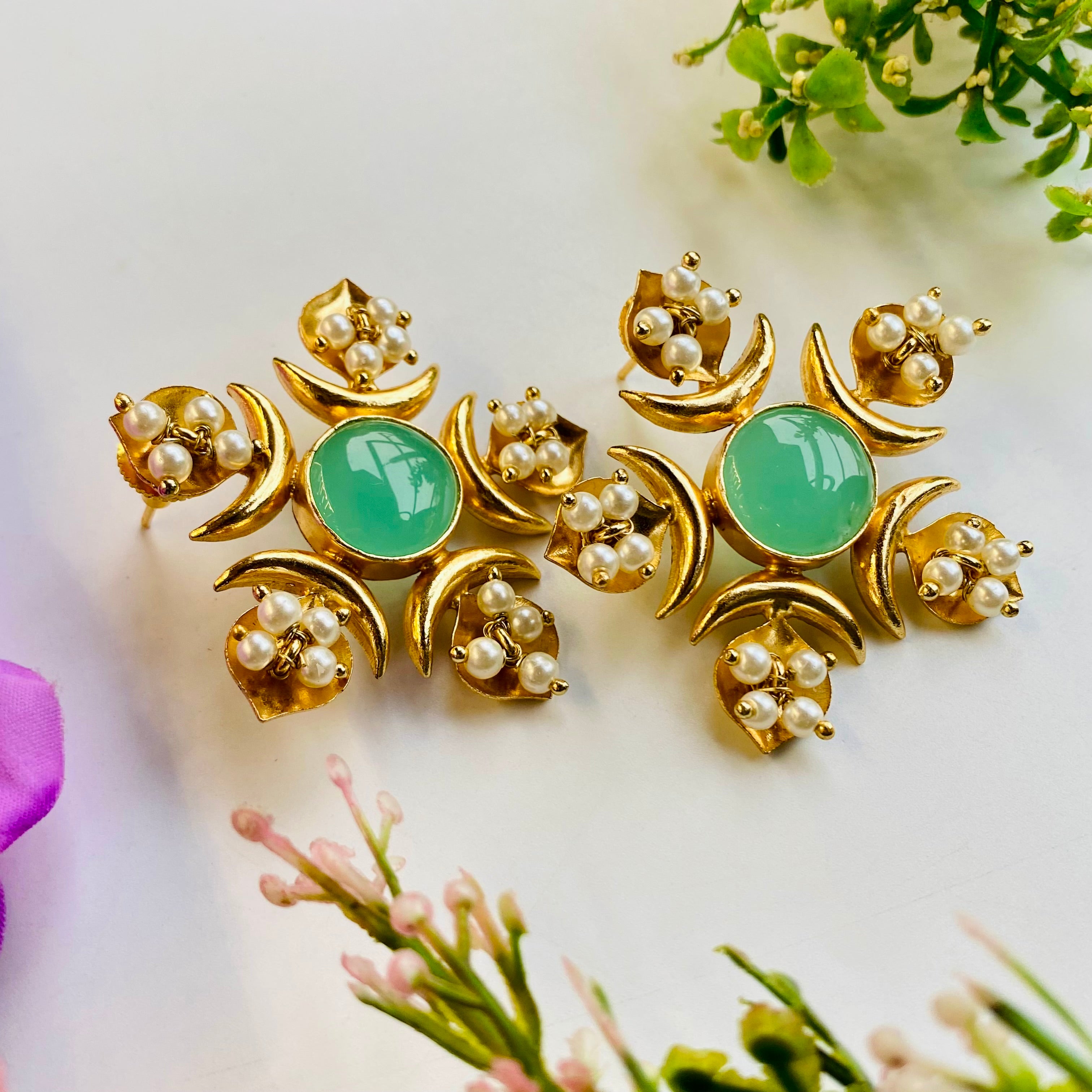 Nayaab Semi Earrings