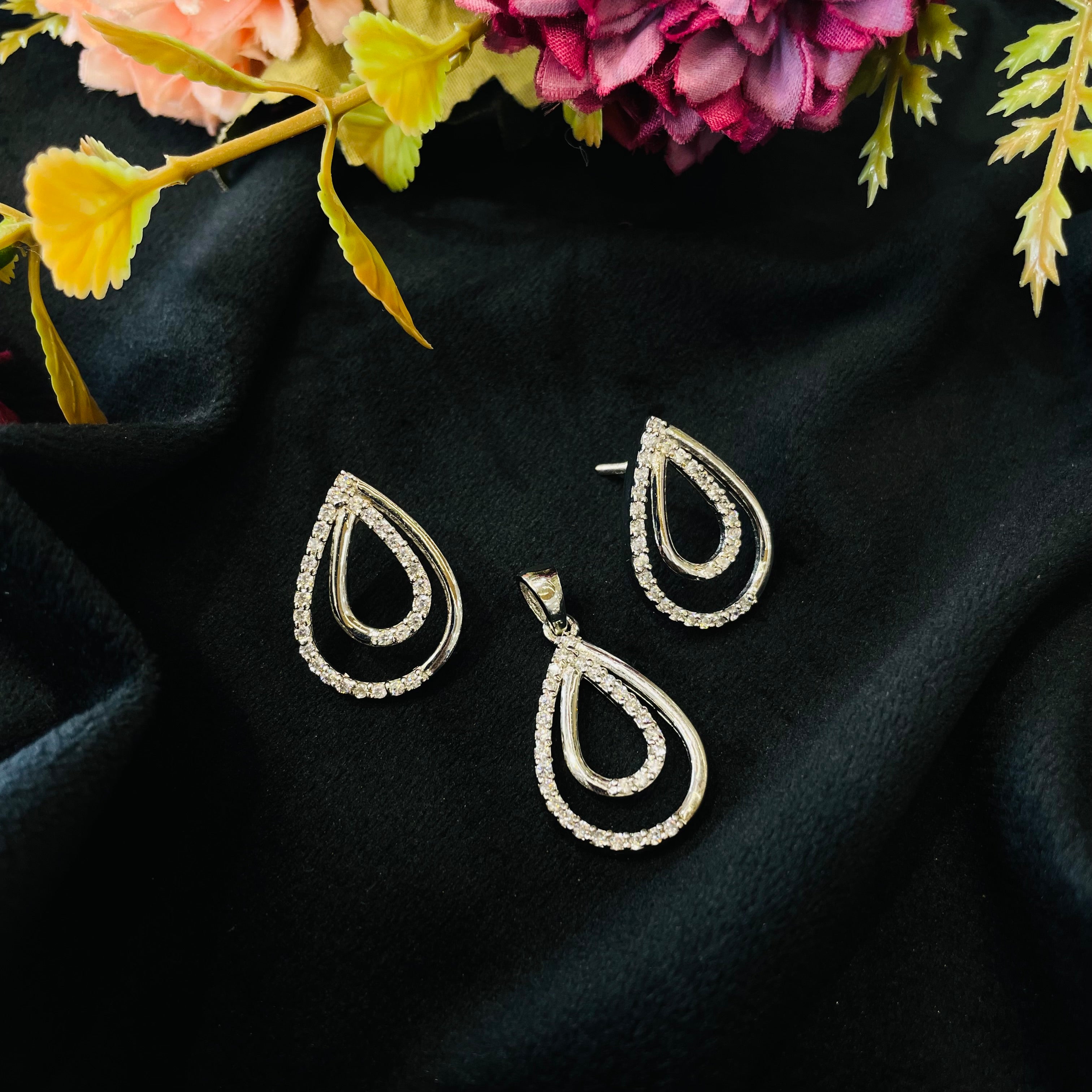 Vs Sterling Silver Pendant Set 03 7g