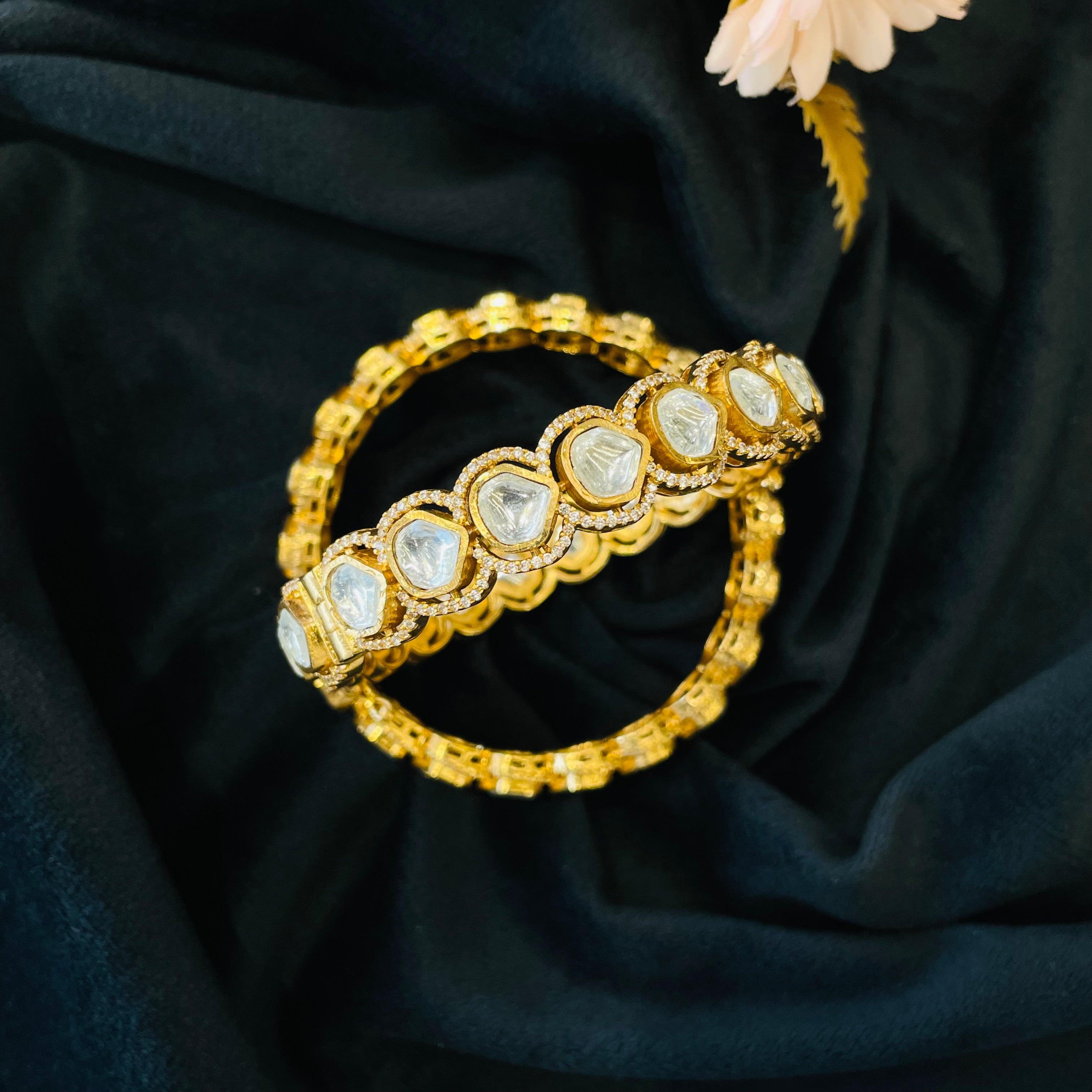 Nayaab Reva Polki Bangle