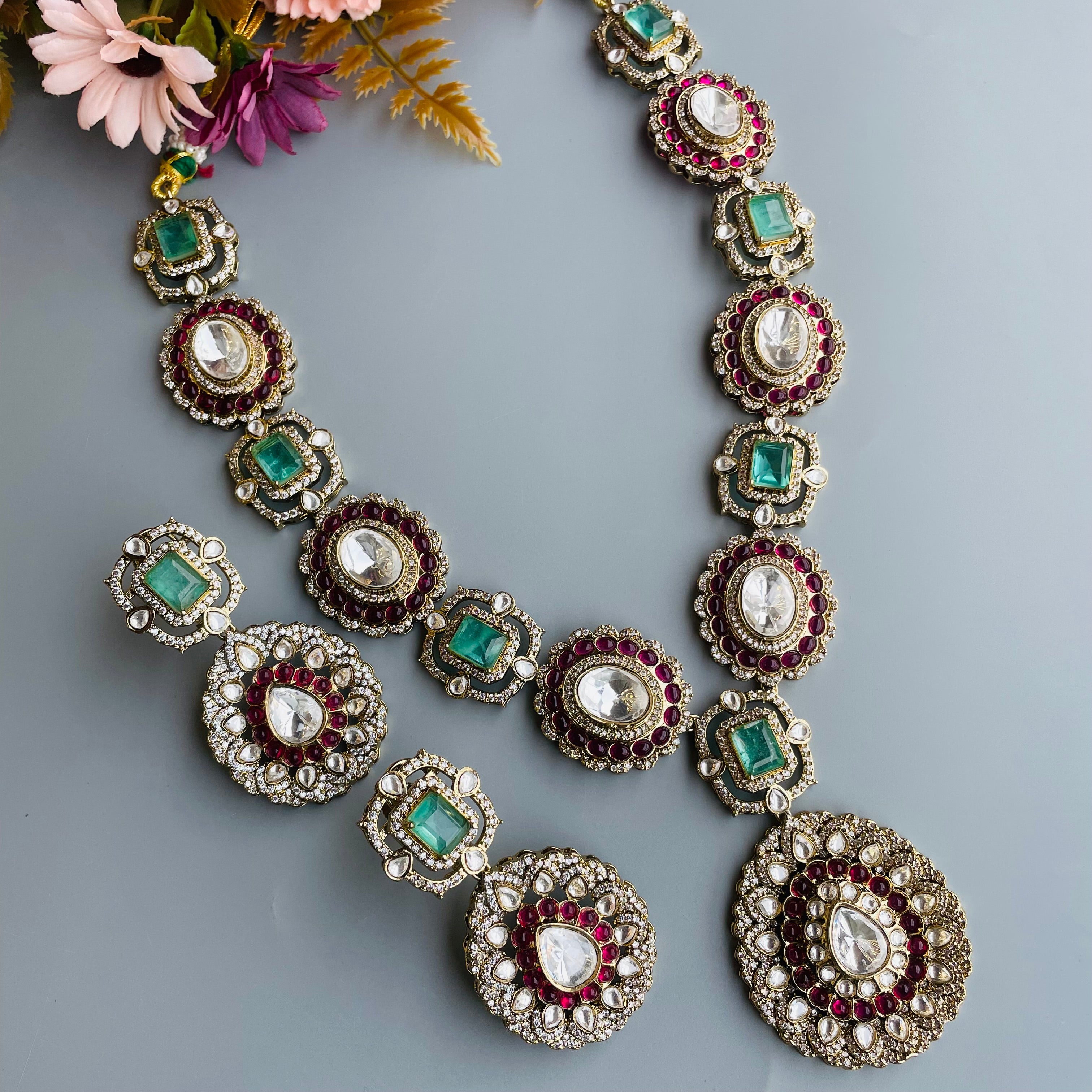 Nayaab Shalok Polki Neckpiece