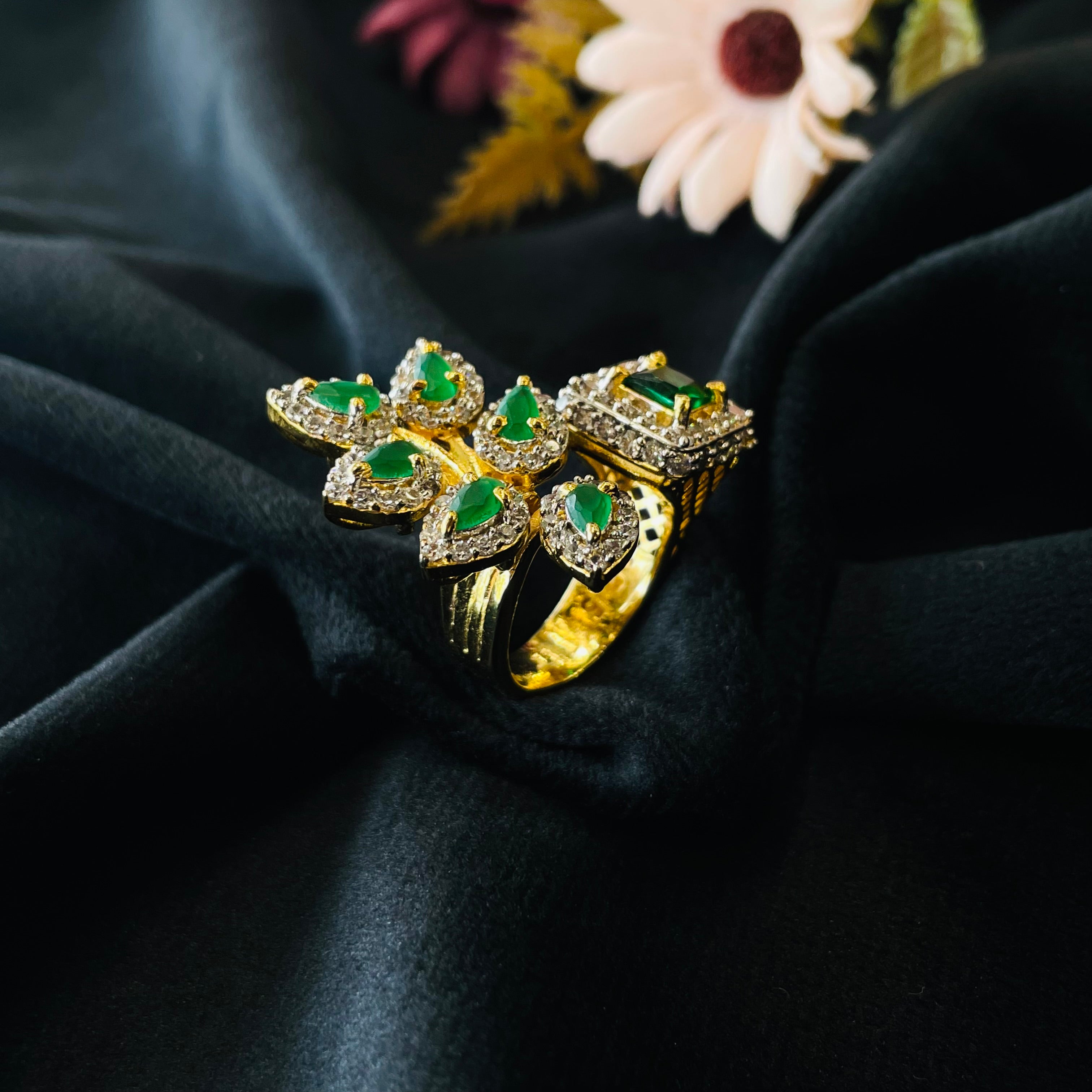 Vs Sterling Silver Cocktail Ring 217 14g