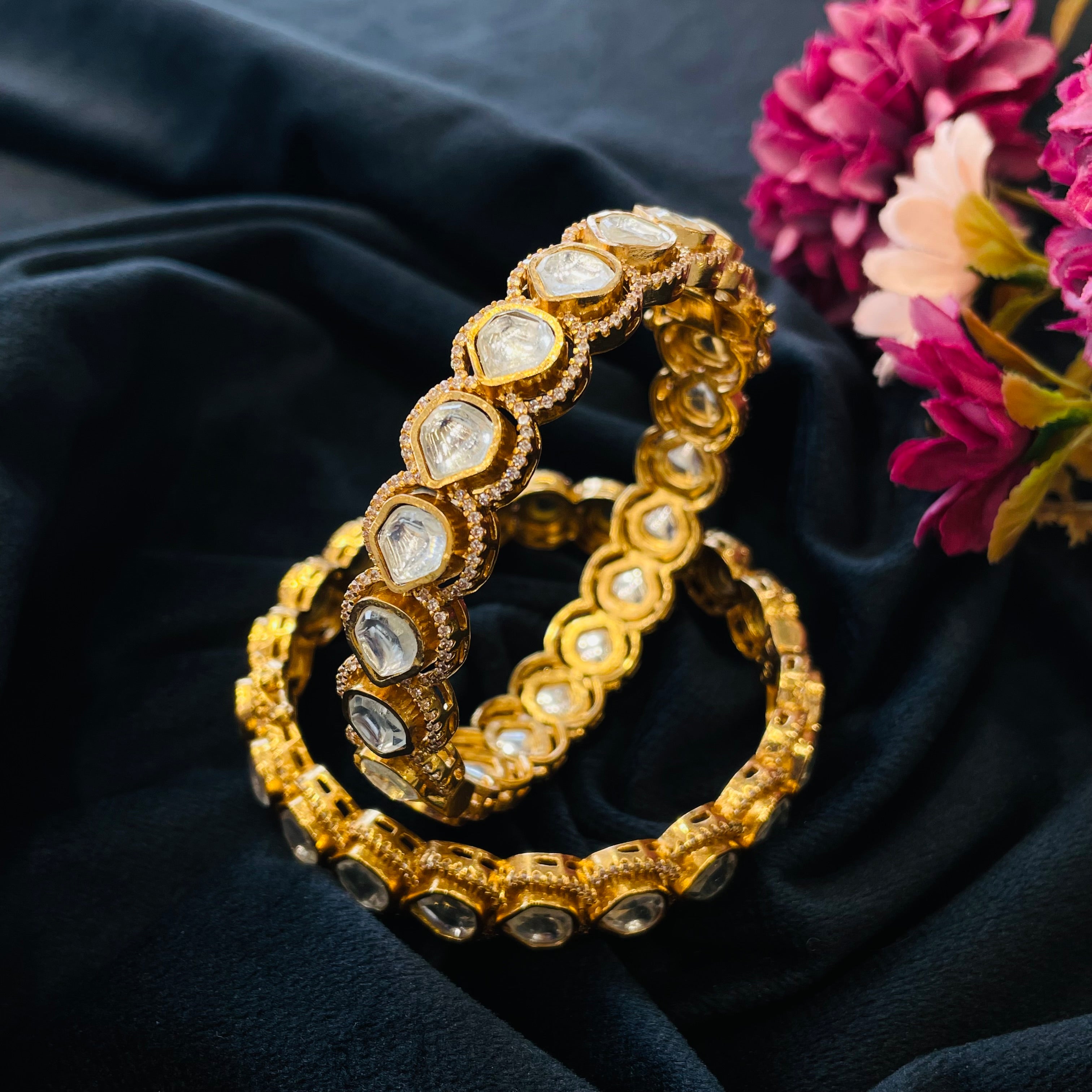 Nayaab Reva Polki Bangle