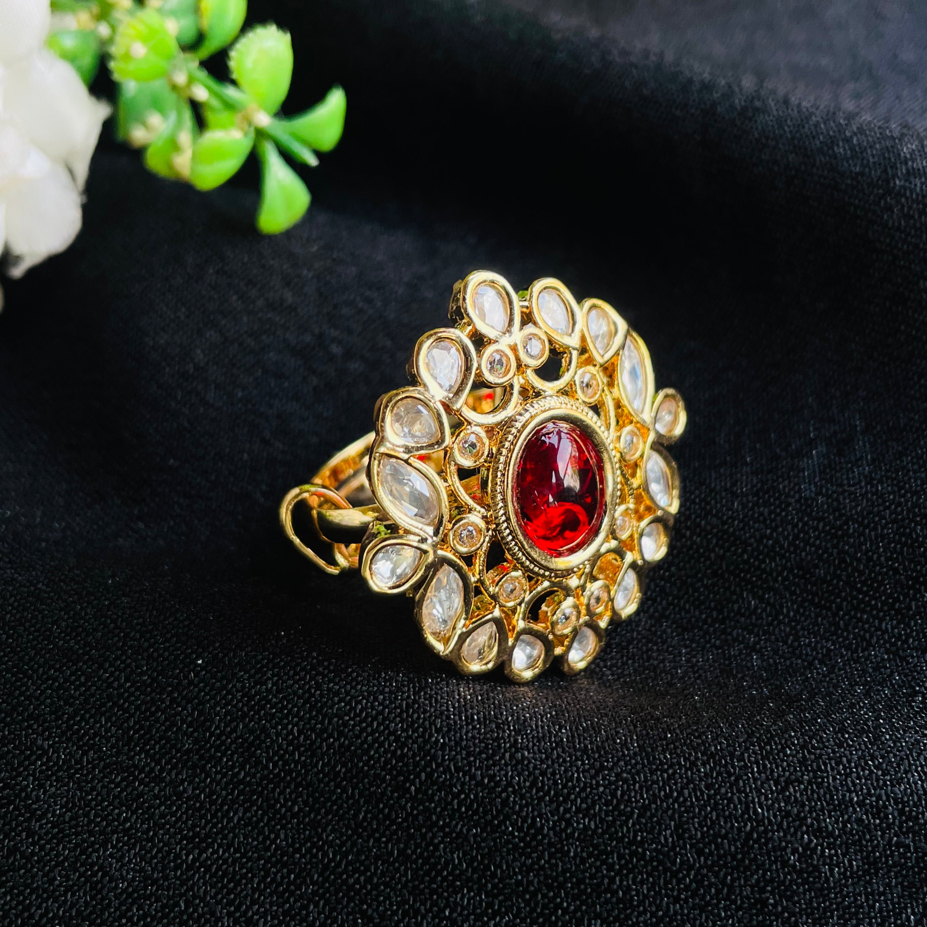 Nayaab Ira Polki Ring