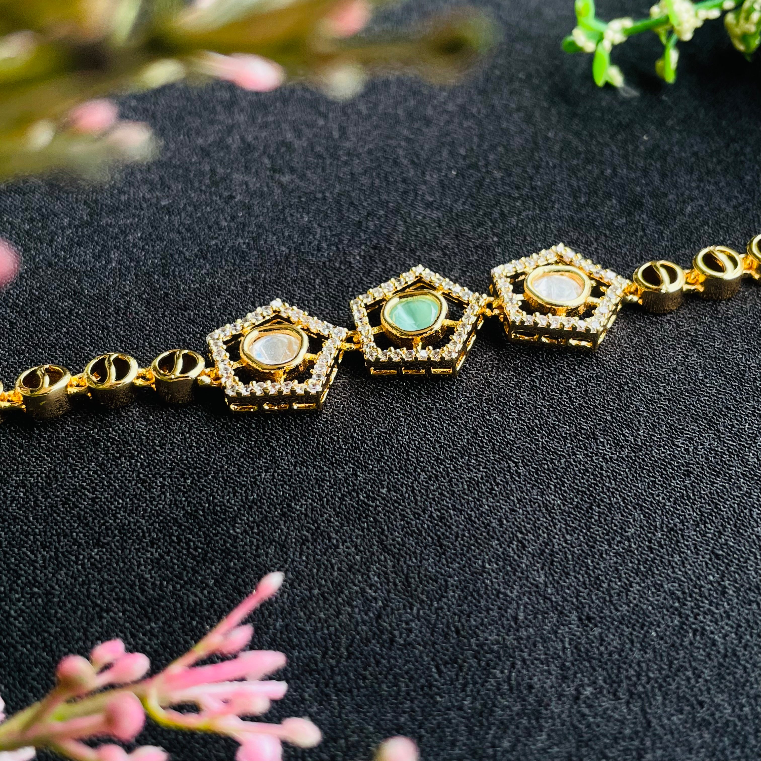 Nayaab Alima Polki Bracelet