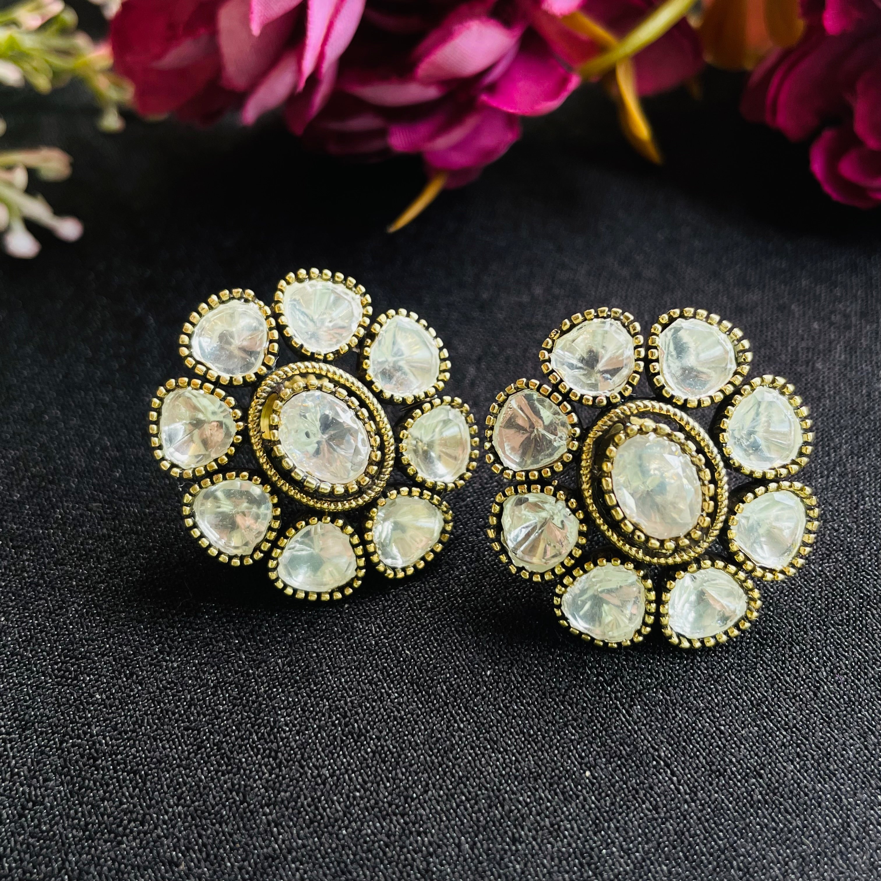 Nayaab Aashna Polki Earrings