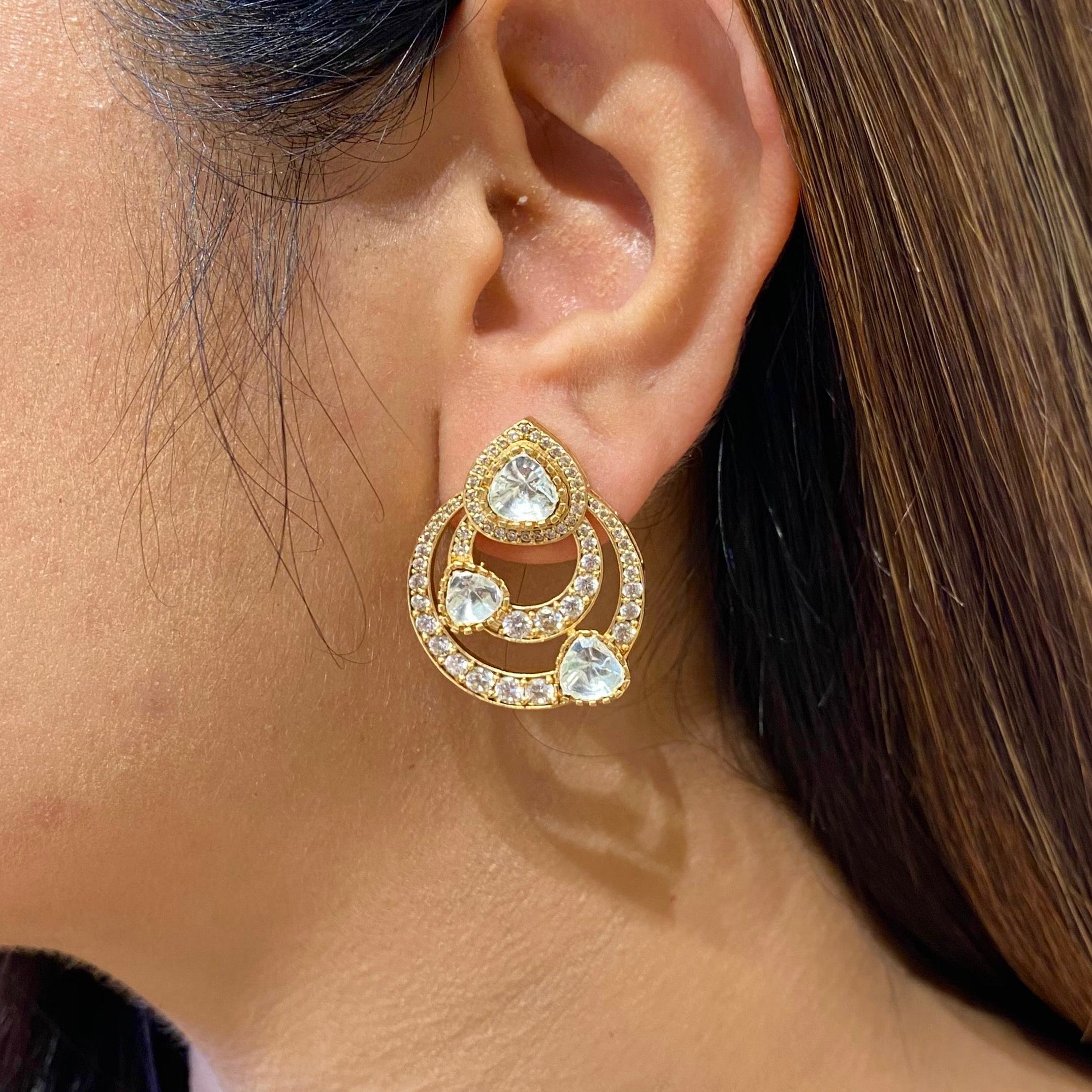 Nayaab Mahi Polki Earrings