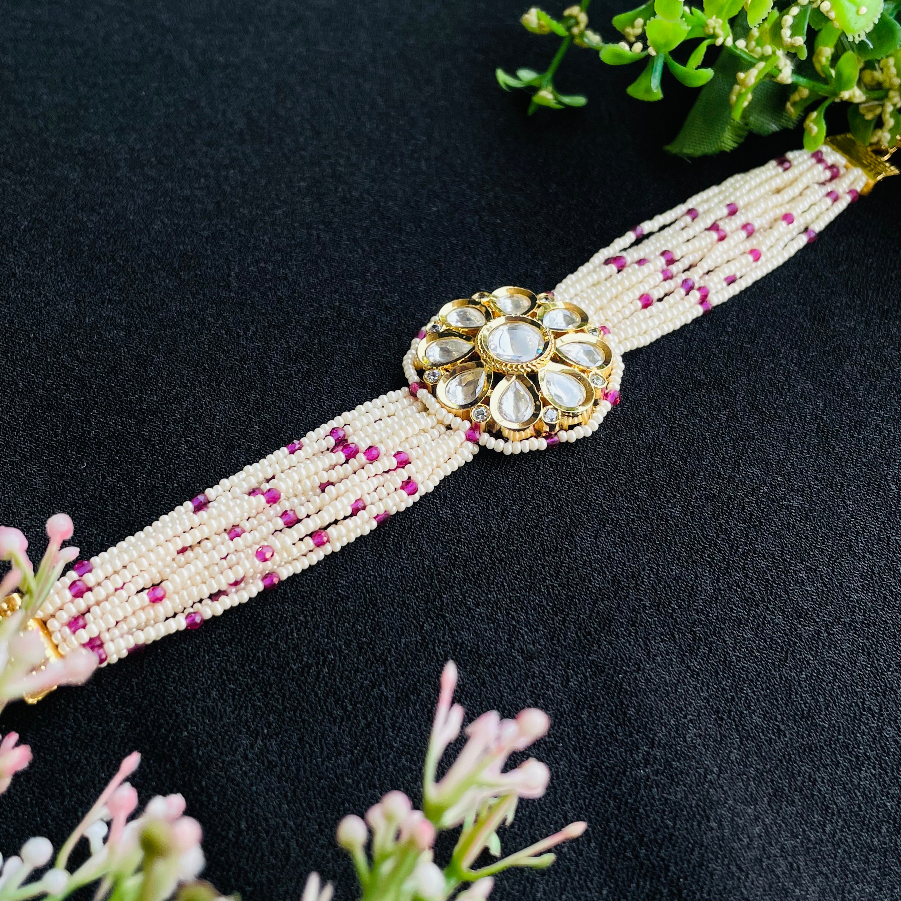 Nayaab Meher Polki Bracelet