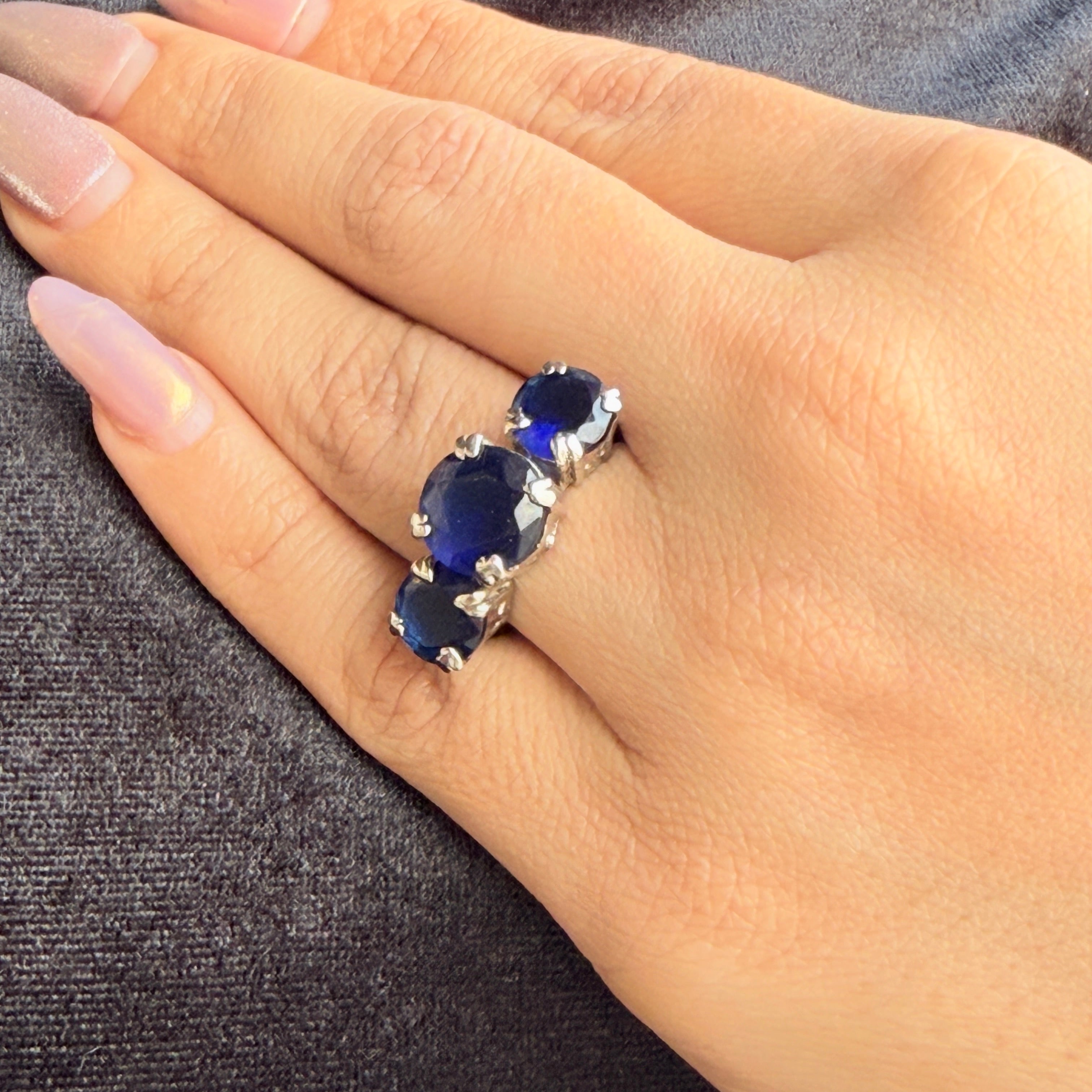 Vs sterling silver cocktail ring 211 7g