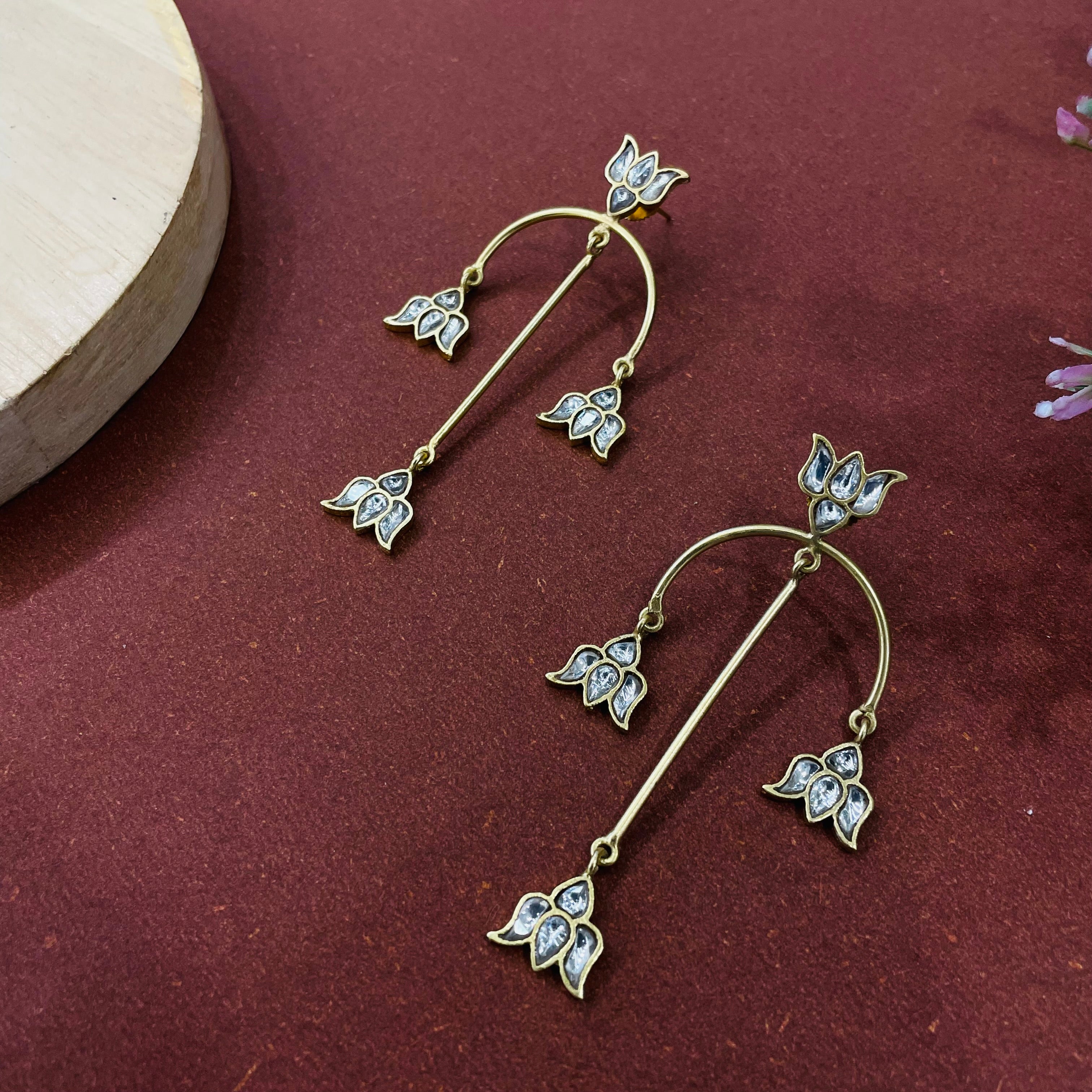Nayaab Mehr Lotus Earrings
