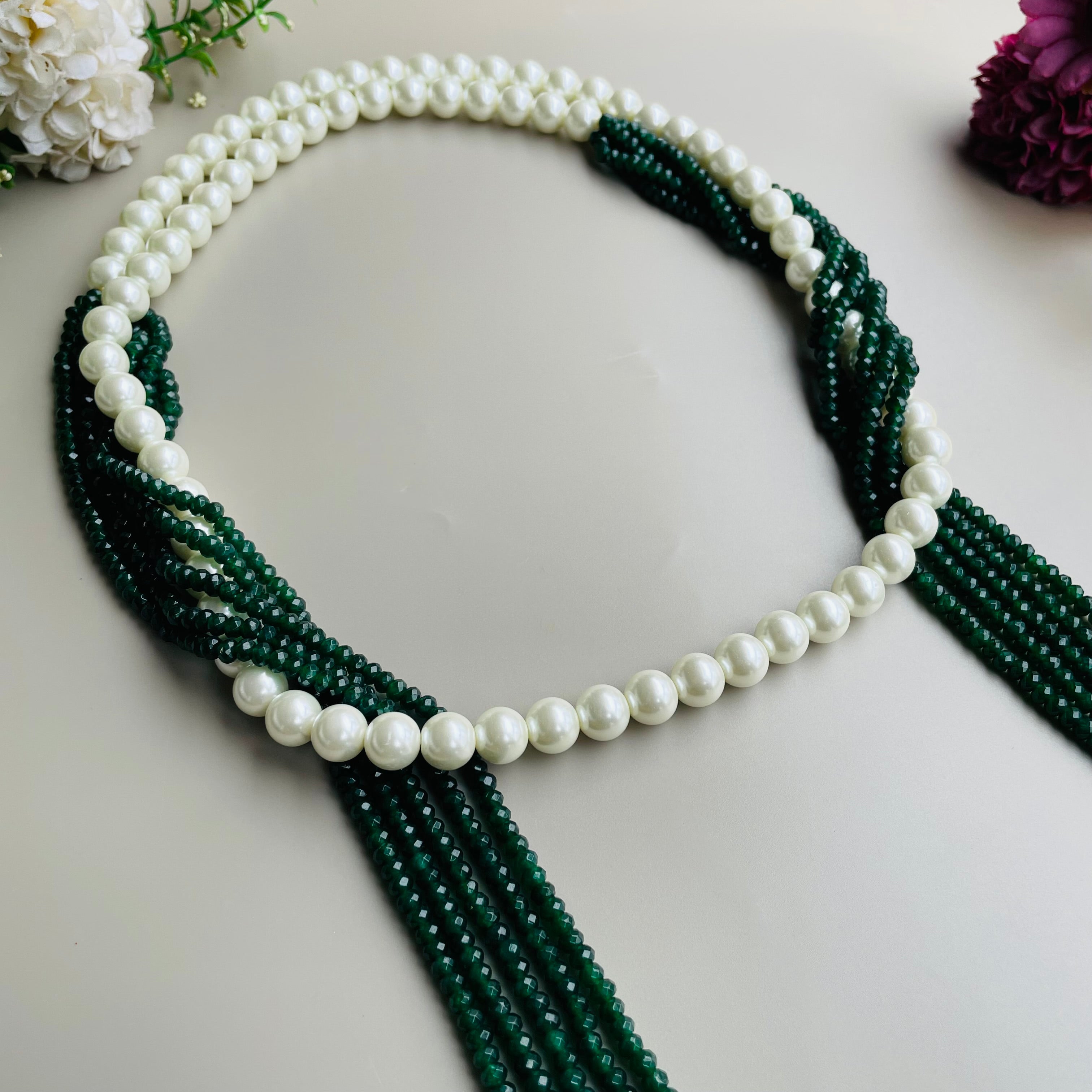 Nayaab jigyasa Pearl long mala