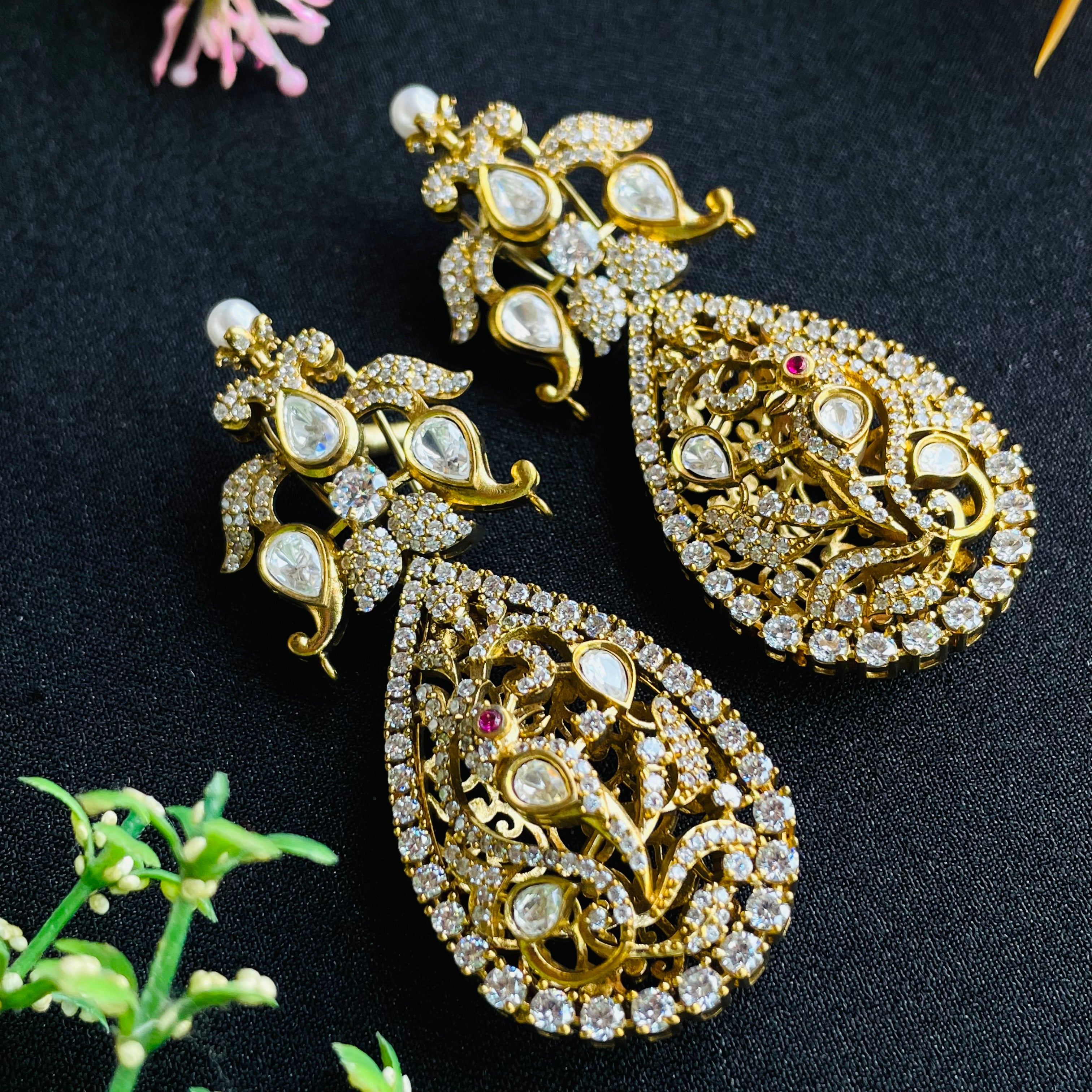 Nayaab Payal Polki Earrings