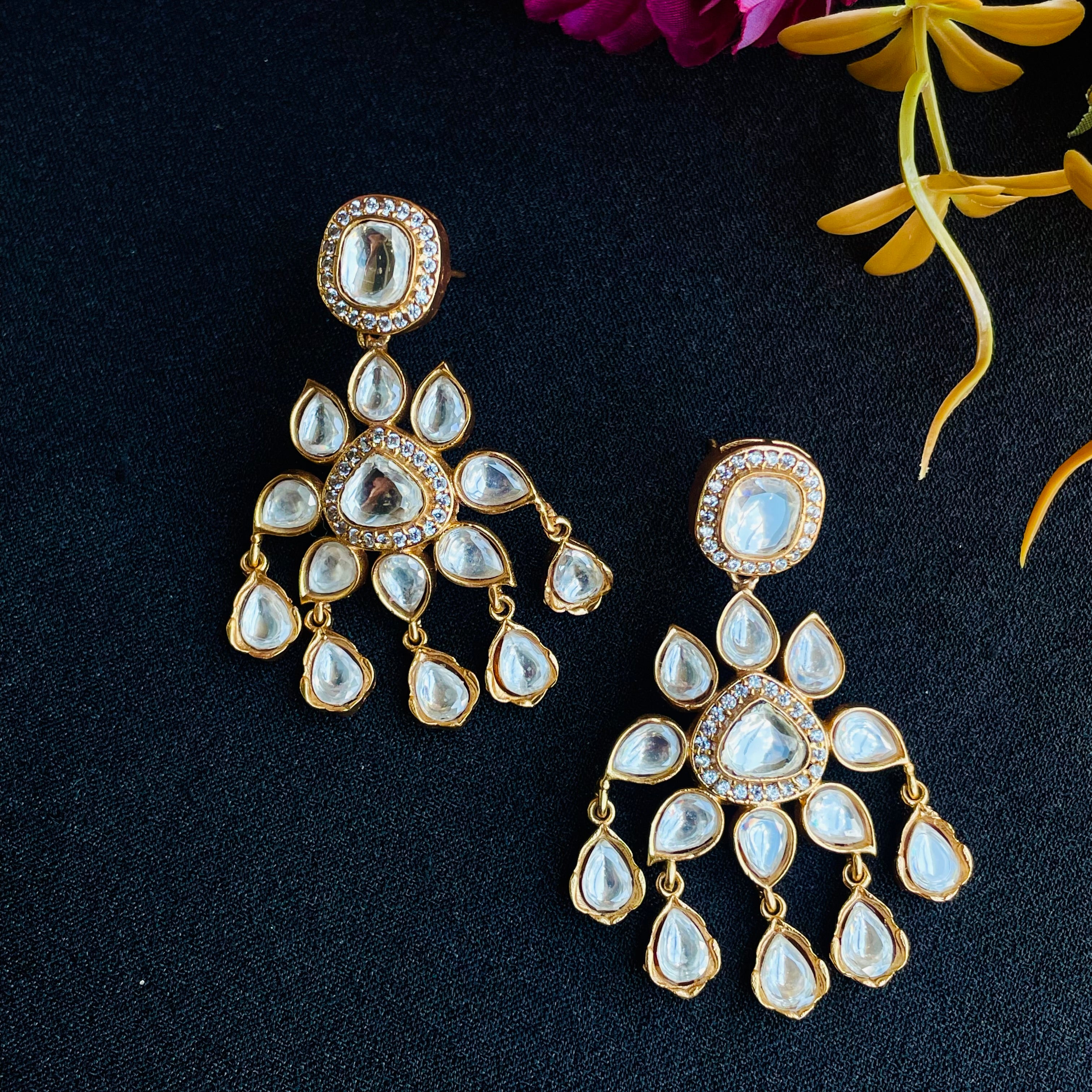 Nayaab Manya Polki Earrings