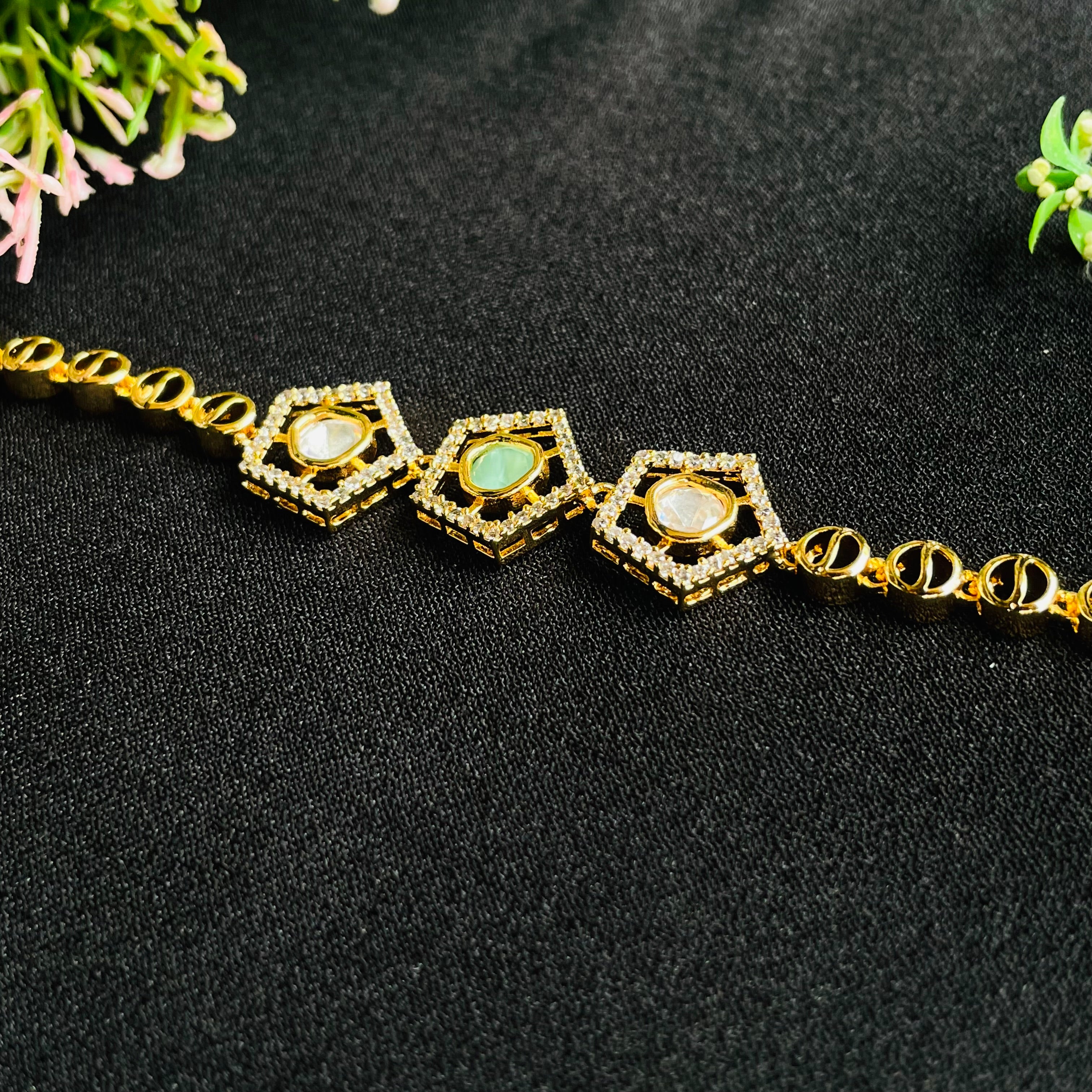 Nayaab Alima Polki Bracelet