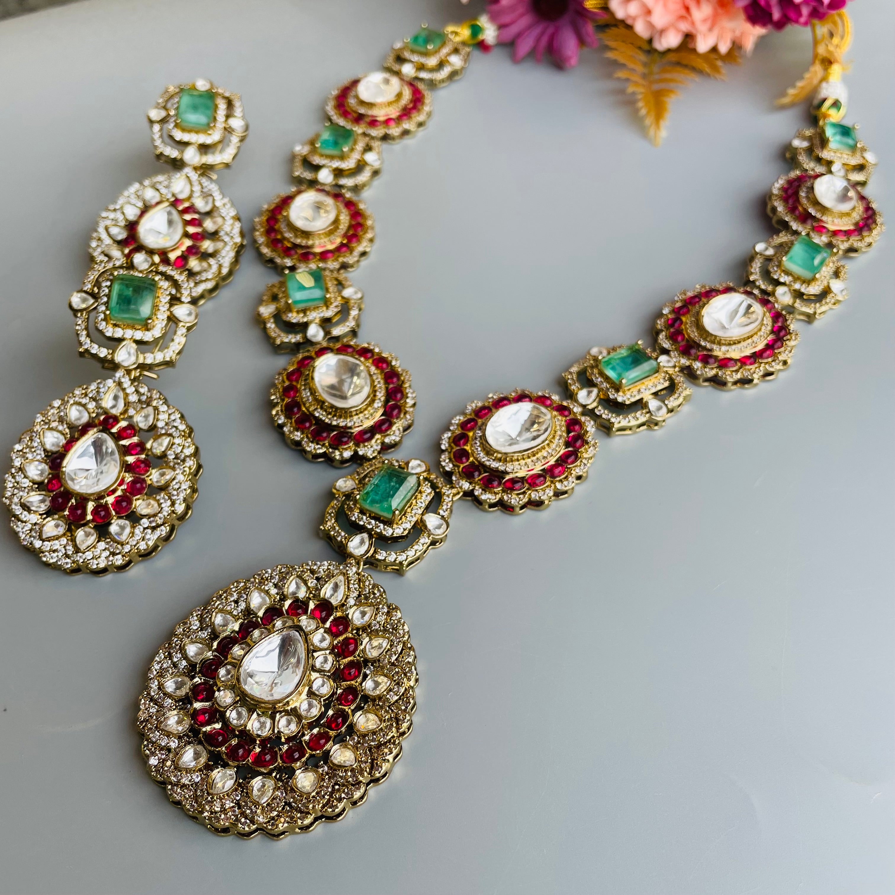 Nayaab Shalok Polki Neckpiece