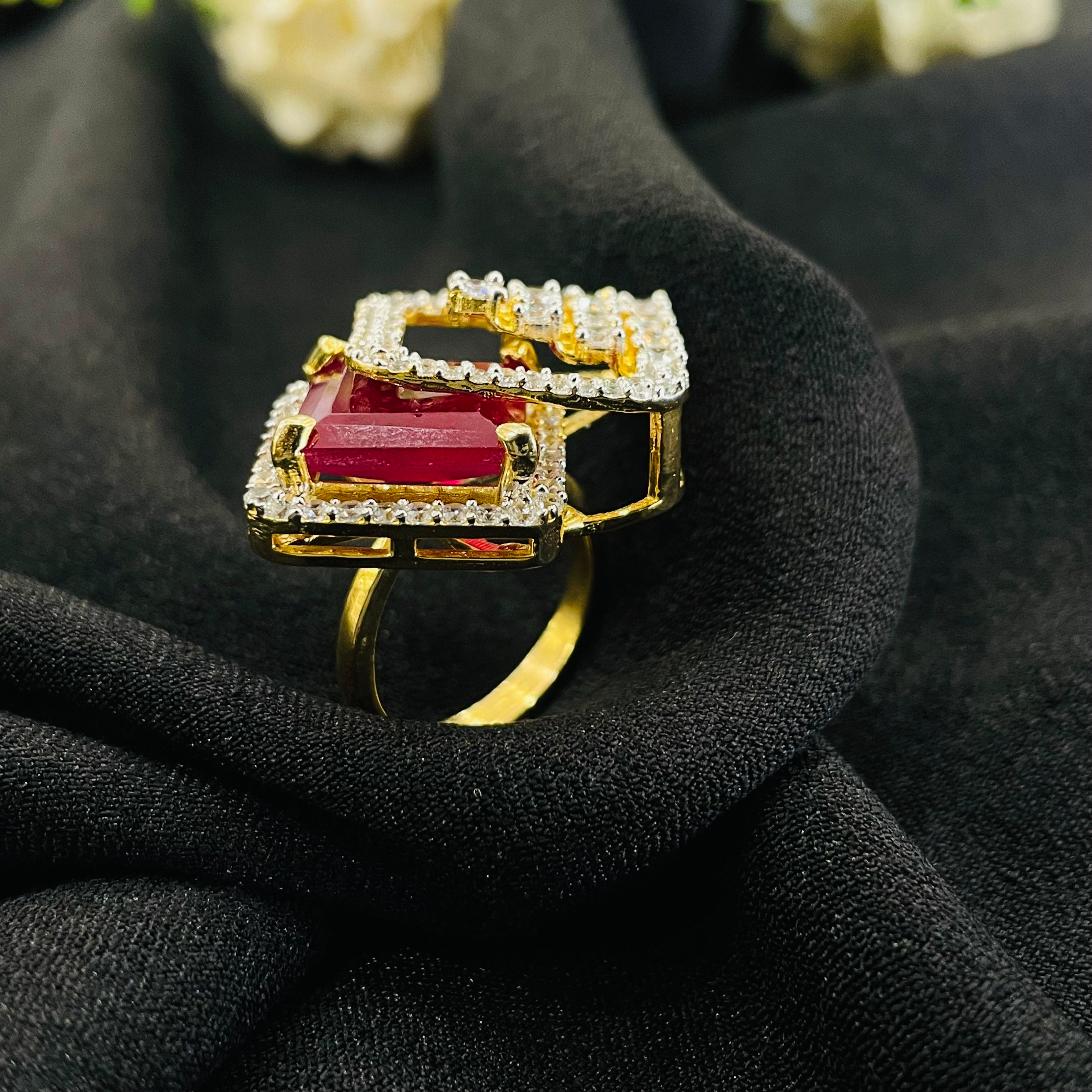 Vs Sterling Silver Cocktail Ring 236 11G