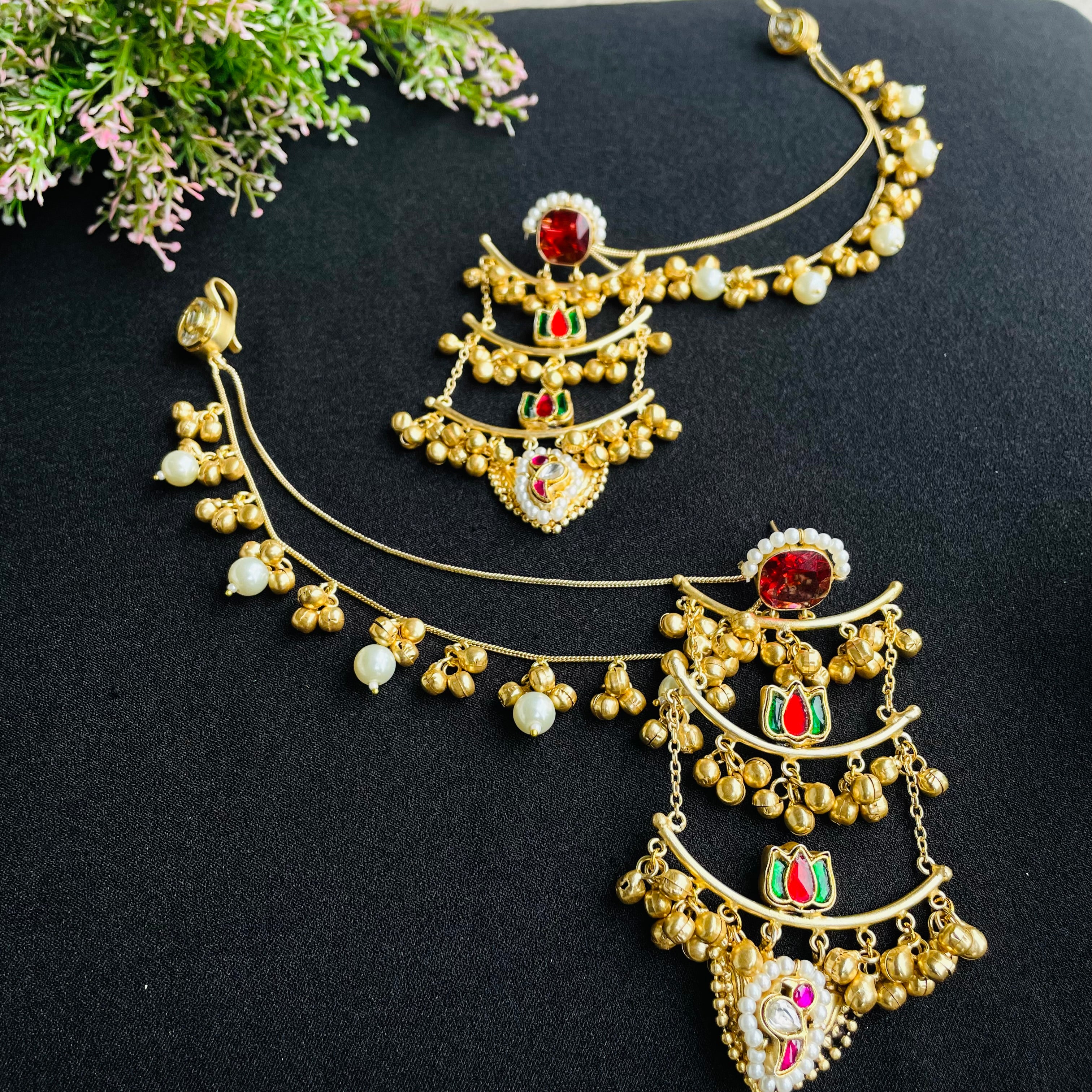 nayaab drishti earrings With Kanchain