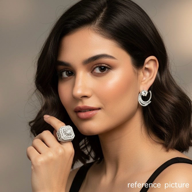 Maharani Ring With Free Earrings