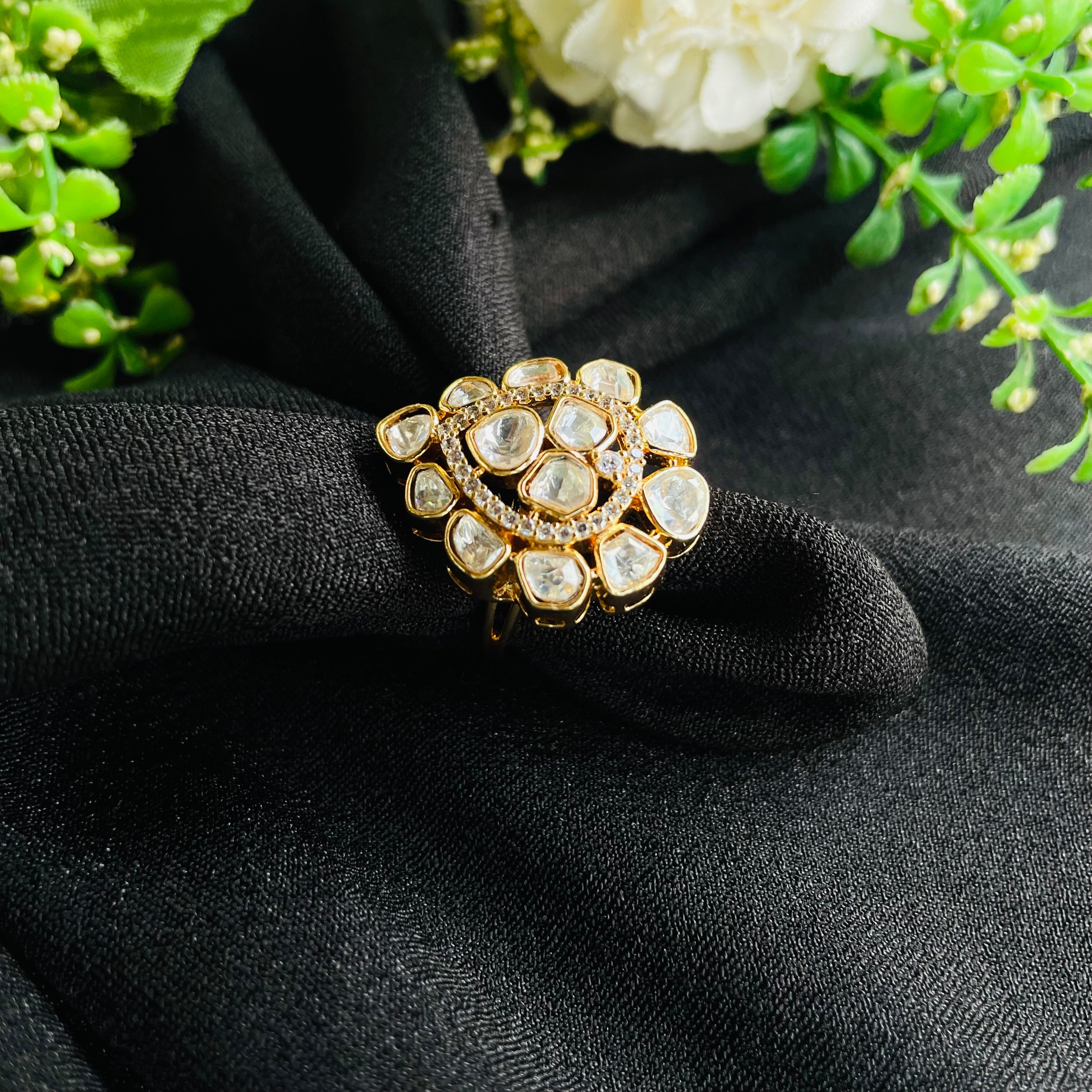 Nayaab Pakhi Polki Ring