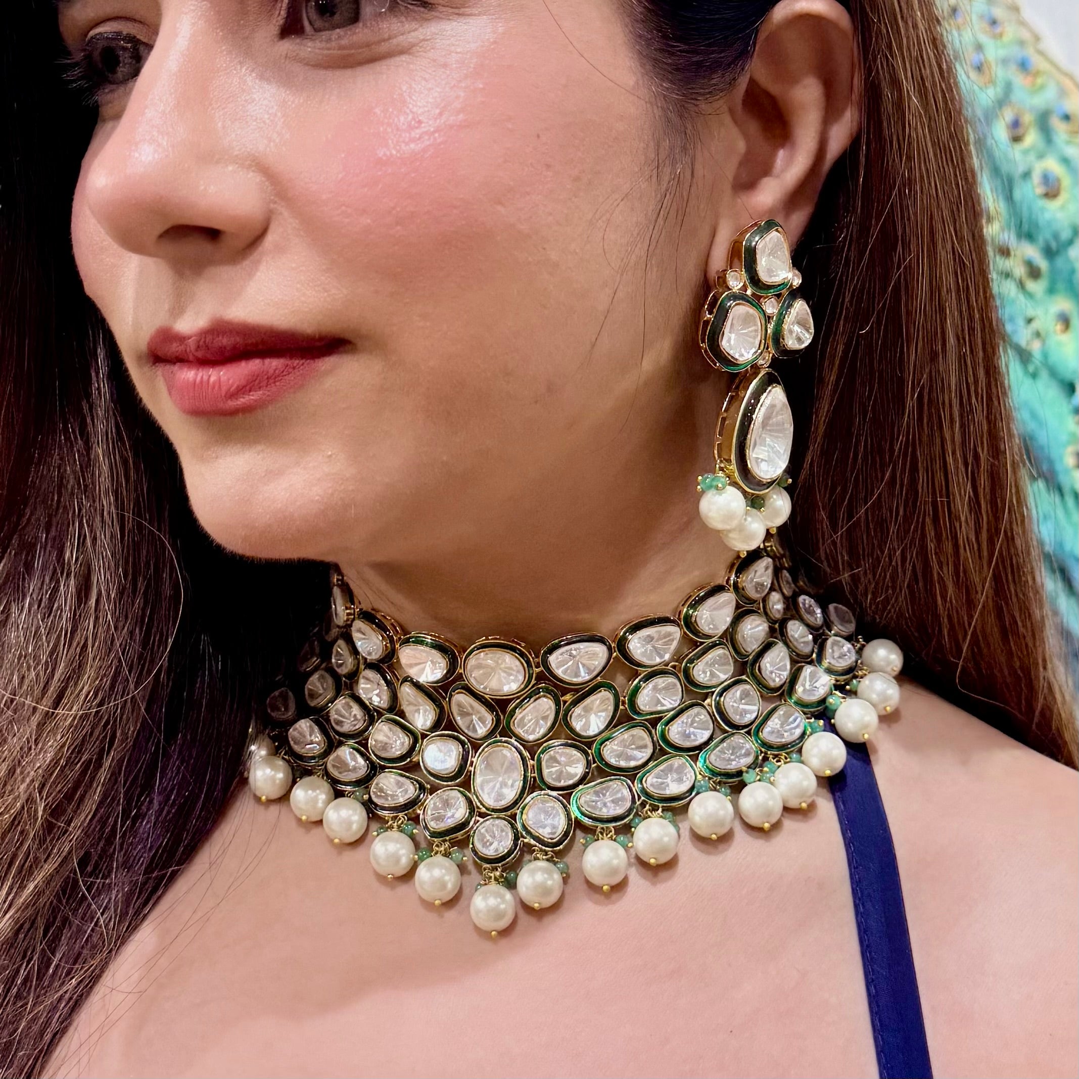 Nayaab Mahira Polki Neckpiece