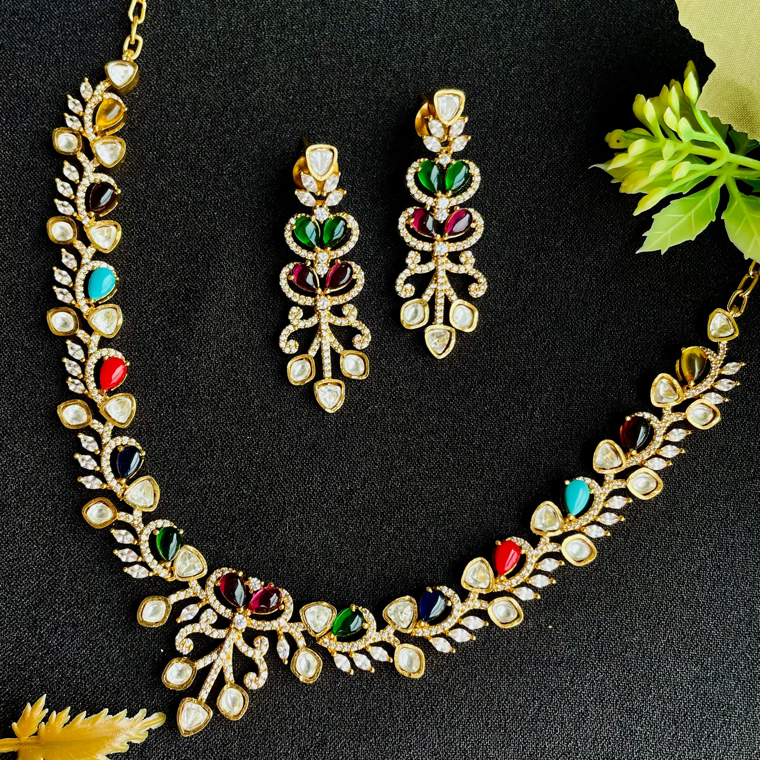 Nayaab Shreya Polki Neckpiece
