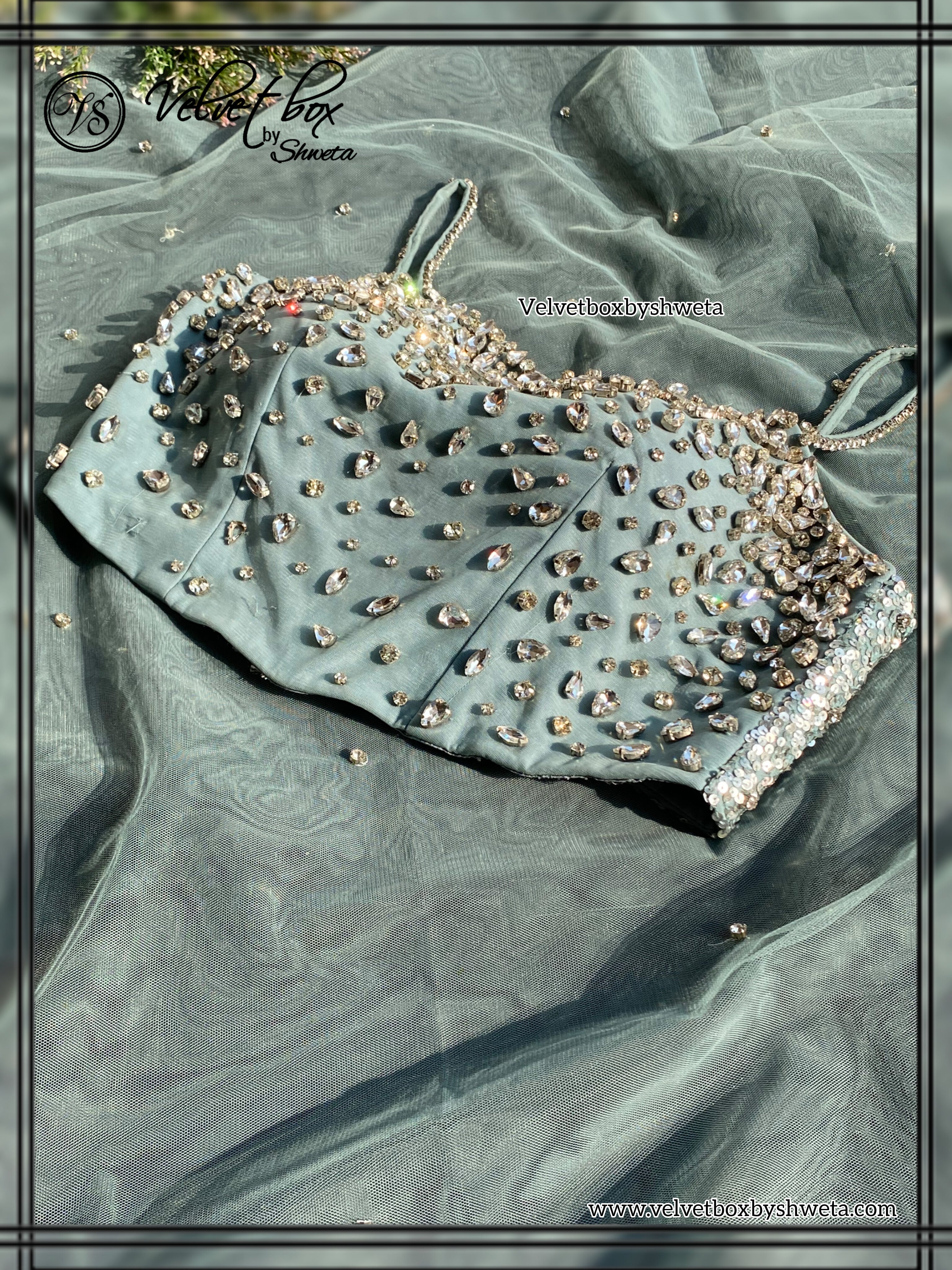 Rubi Crystal Saree