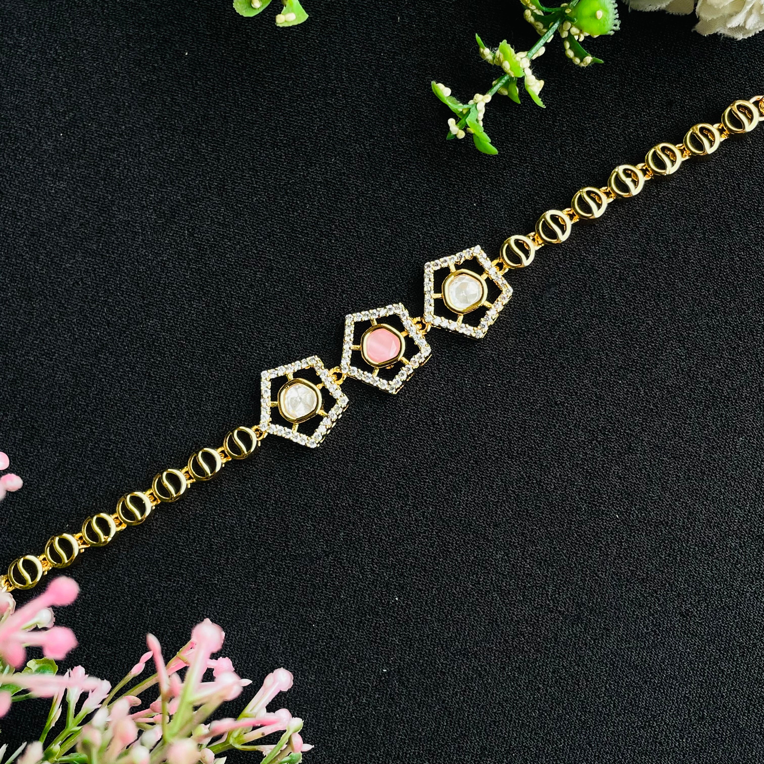 Nayaab Alima Polki Bracelet