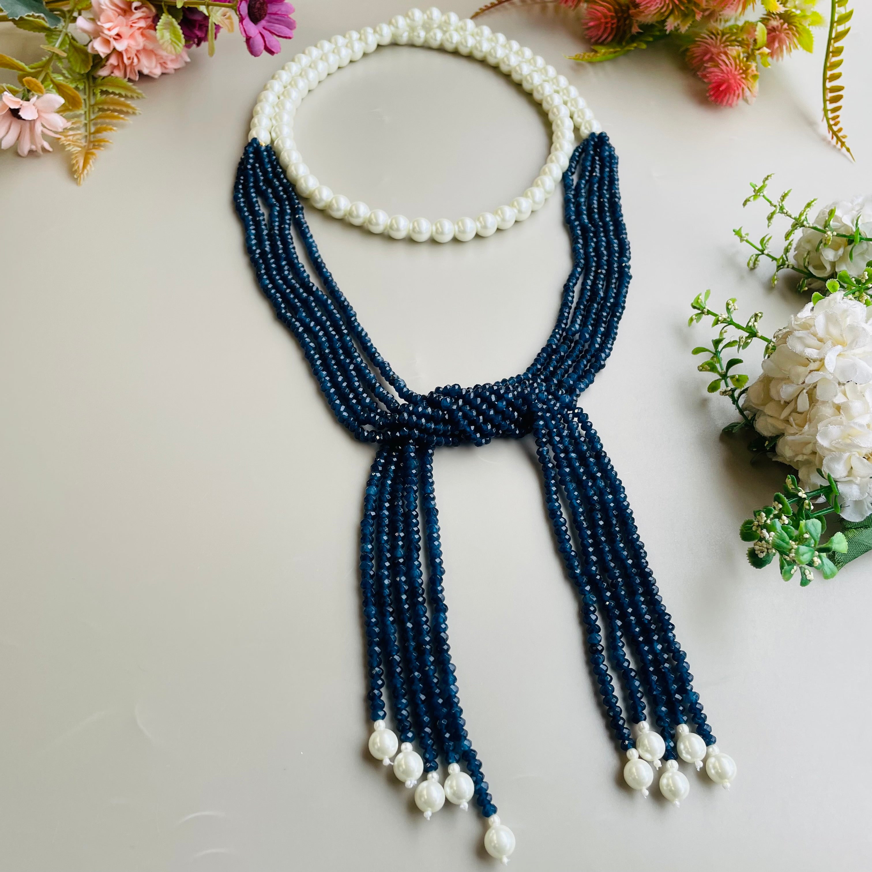 Nayaab jigyasa Pearl long mala