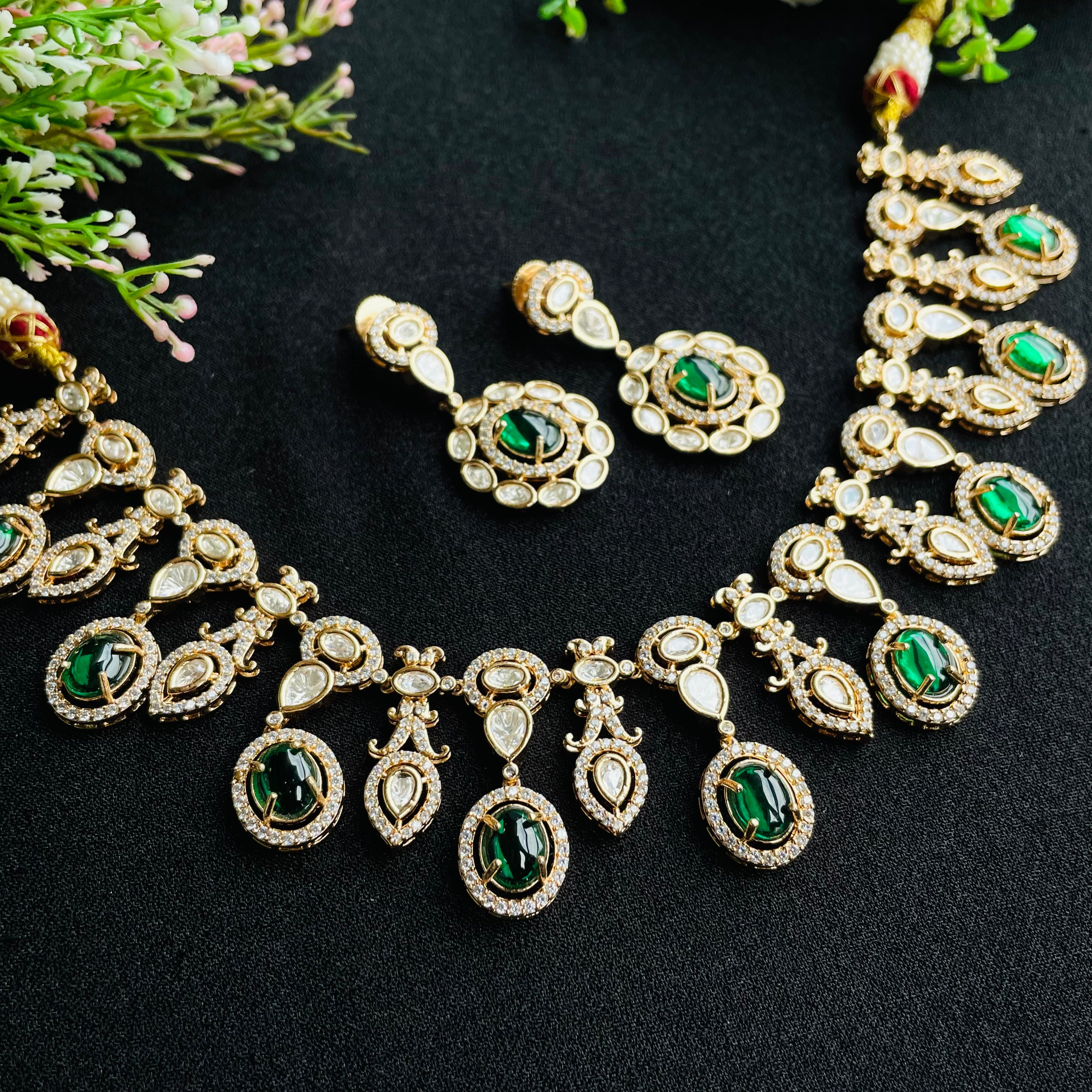 Nayaab Kareena Polki Neckpiece
