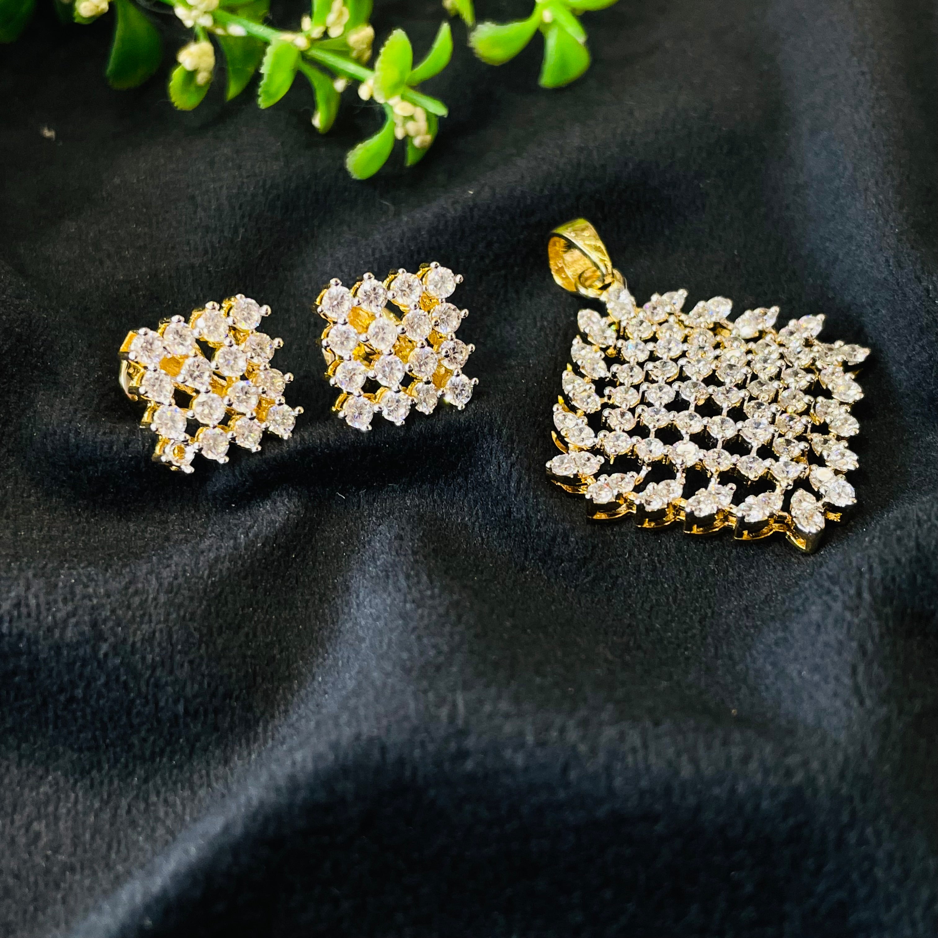 Vs Sterling Silver Pendant Set 06 10g