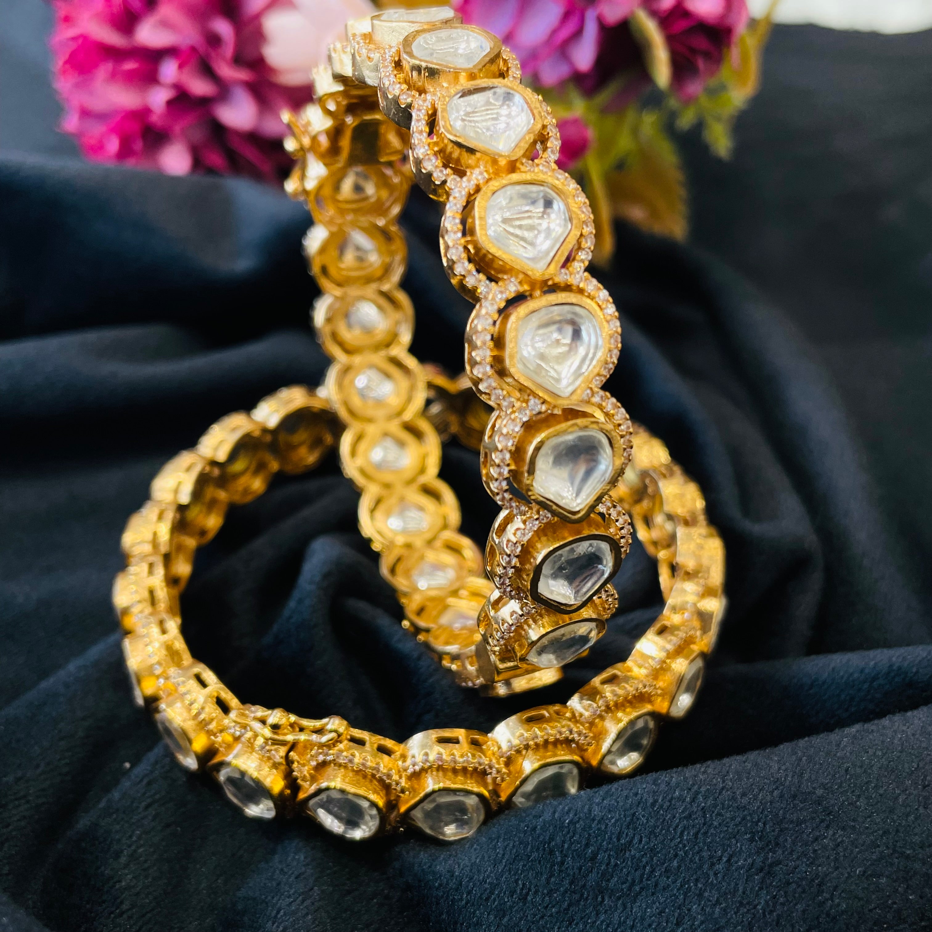 Nayaab Reva Polki Bangle