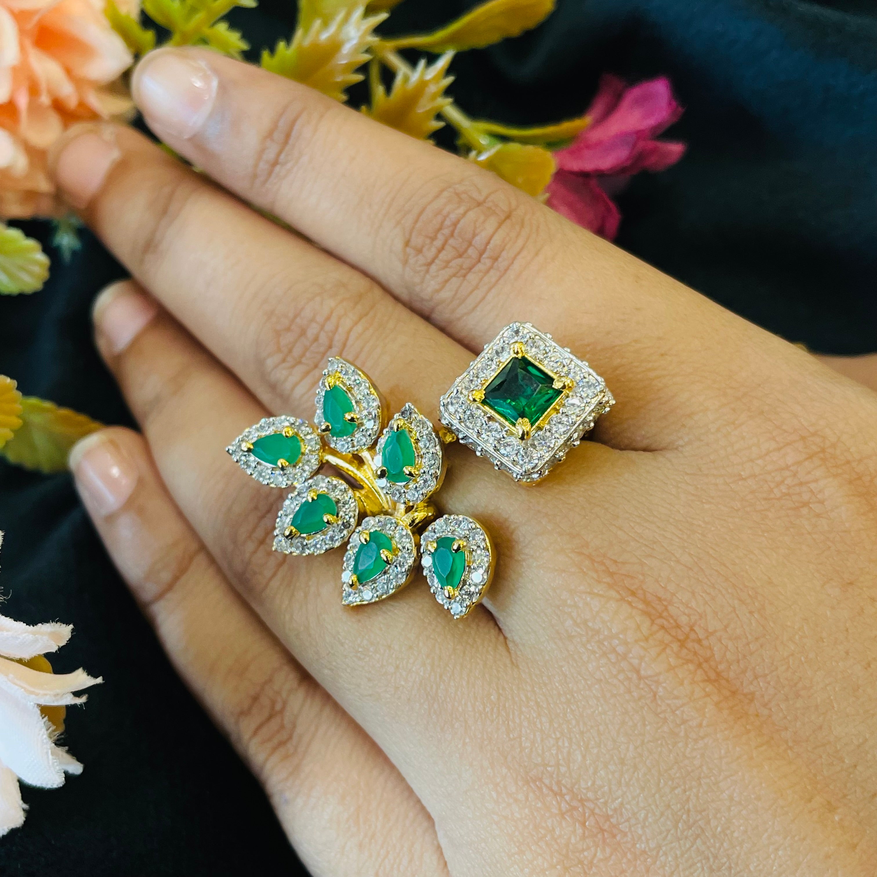 Vs Sterling Silver Cocktail Ring 217 14g