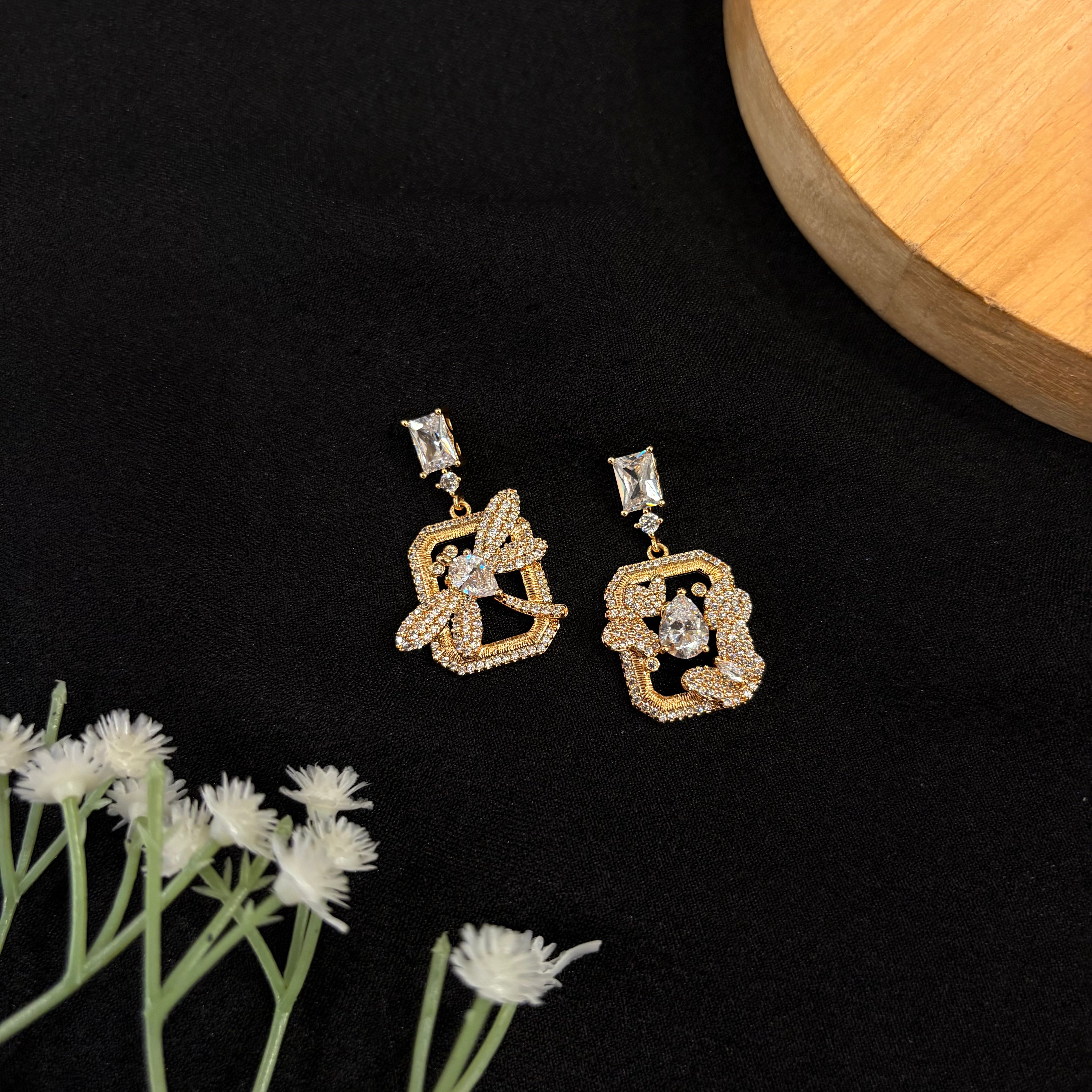 Elara Crystal Bloom Earrings