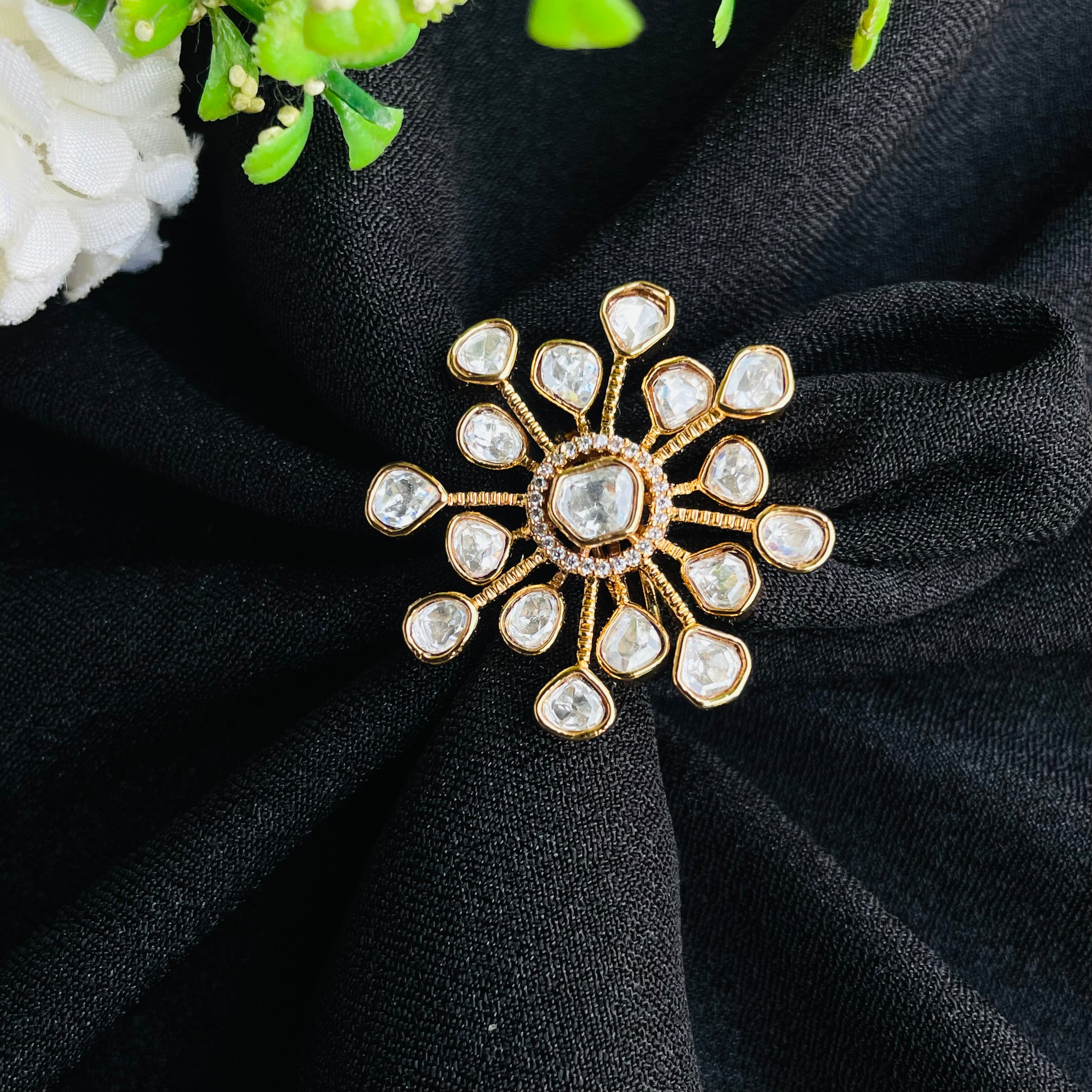 Nayaab Navya Polki Ring