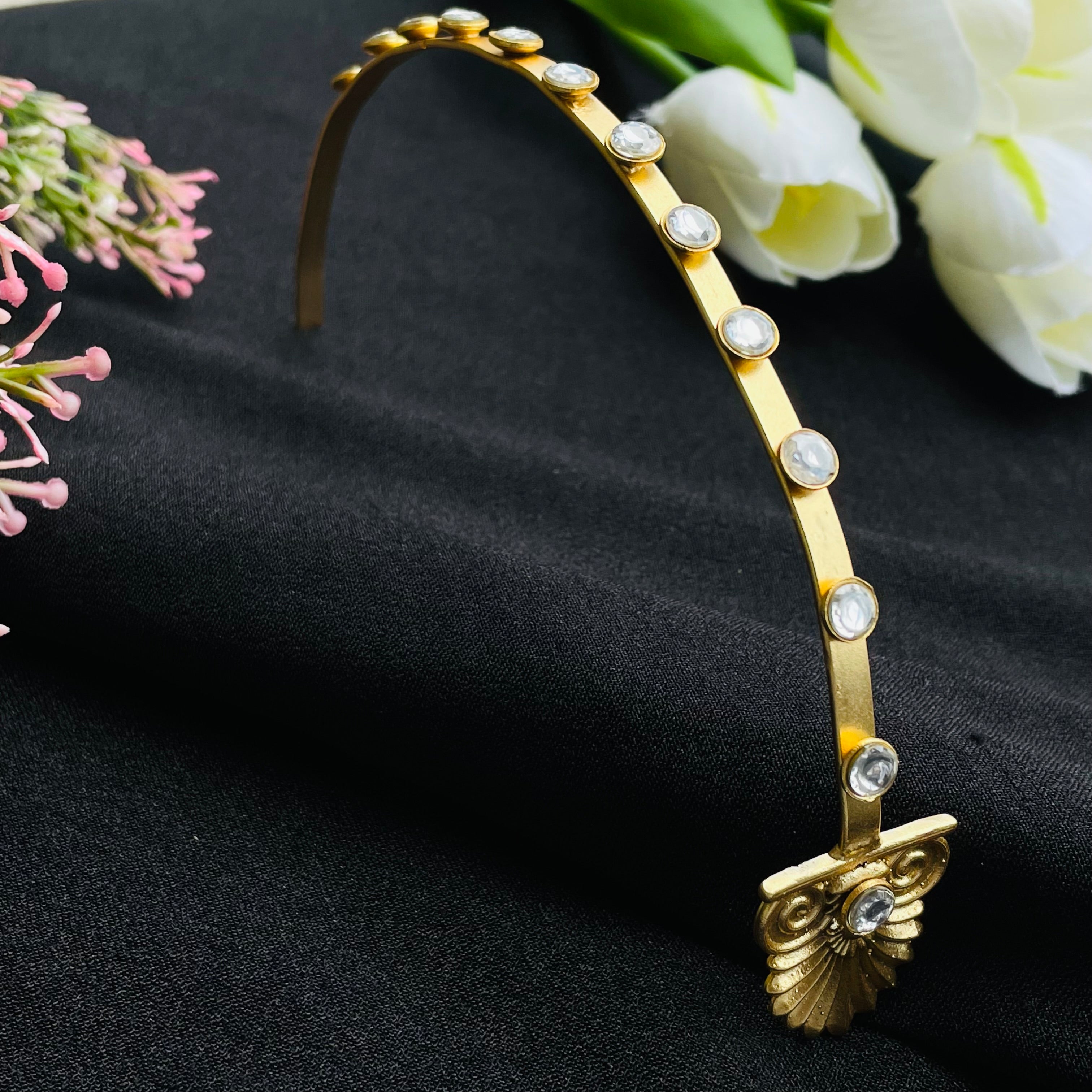 Nayaab Metal Polki Mang Tikka 01