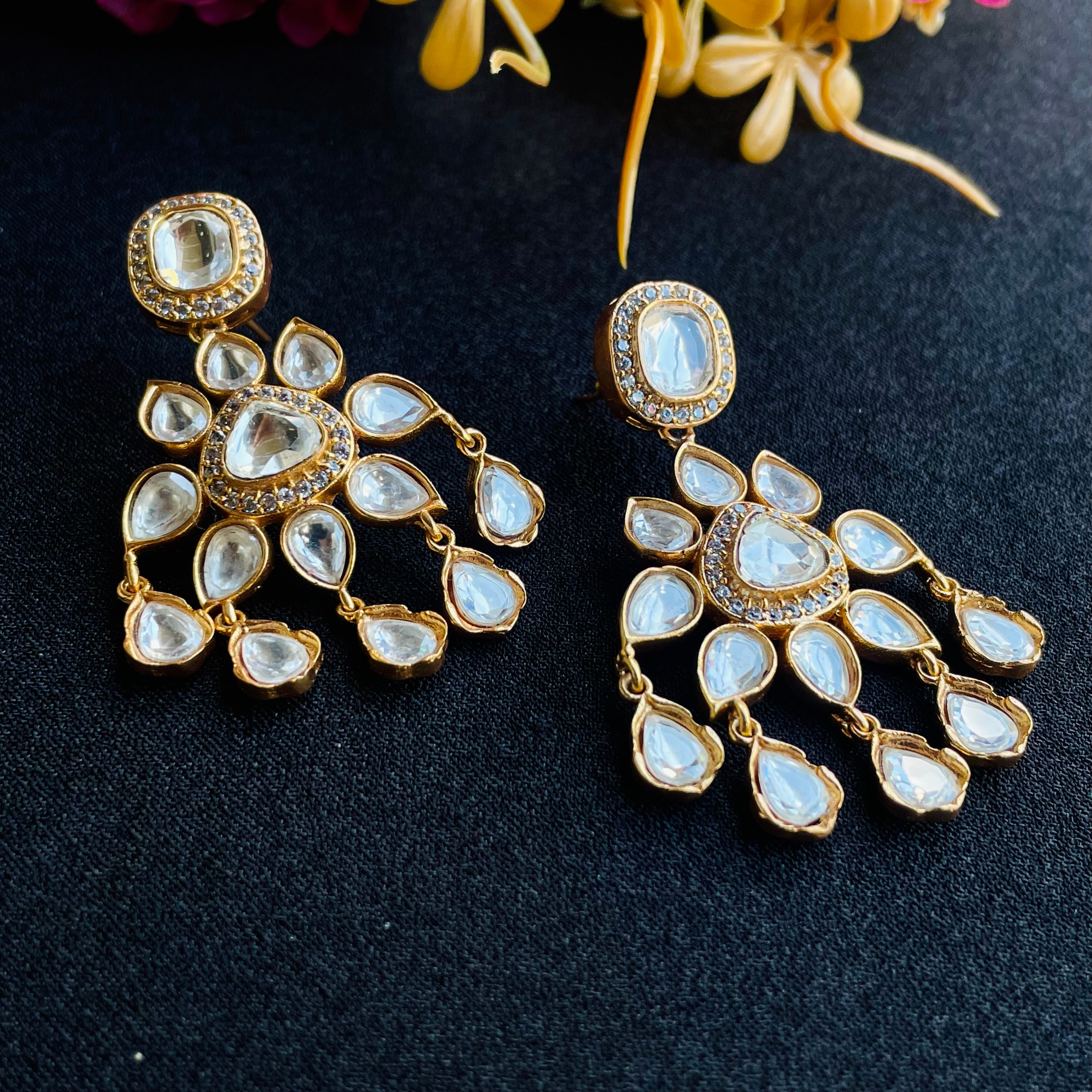 Nayaab Manya Polki Earrings