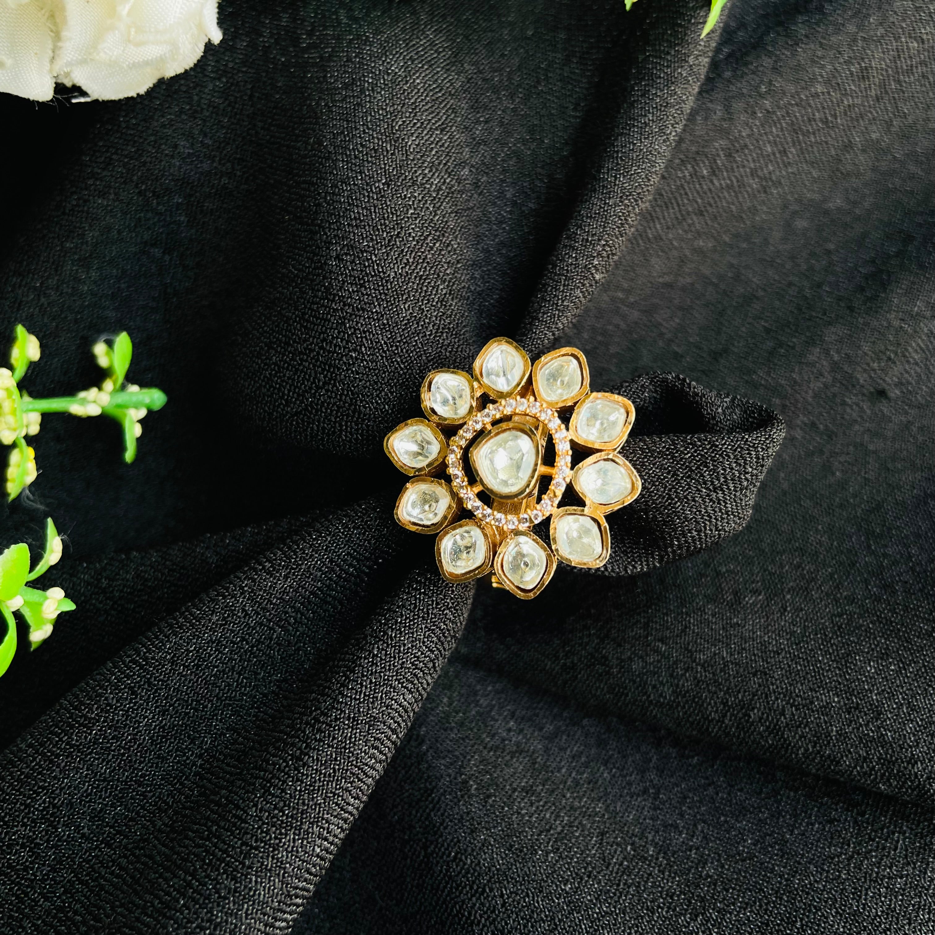 Nayaab Anamika Polki Ring