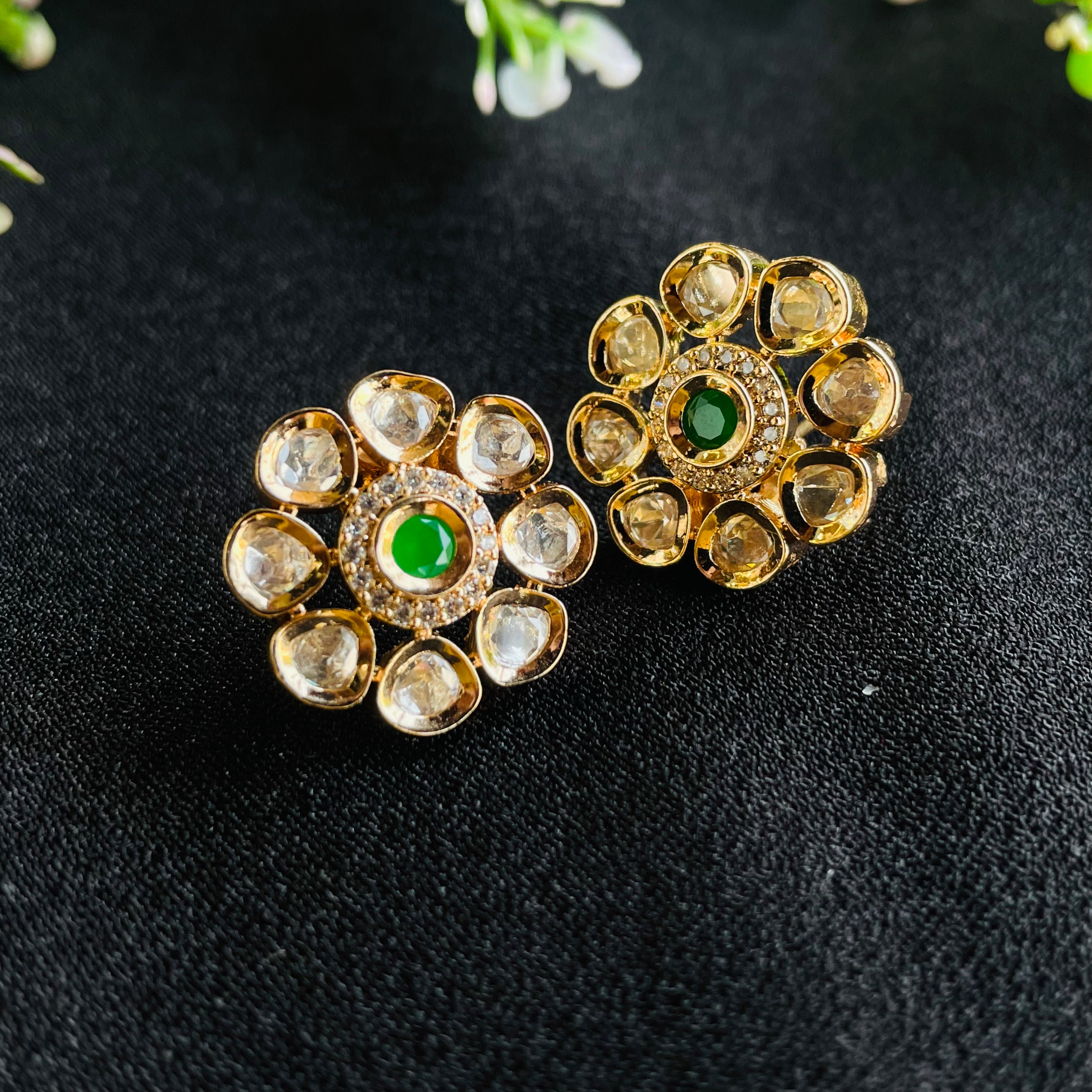 Nayaab Meher Polki Studs