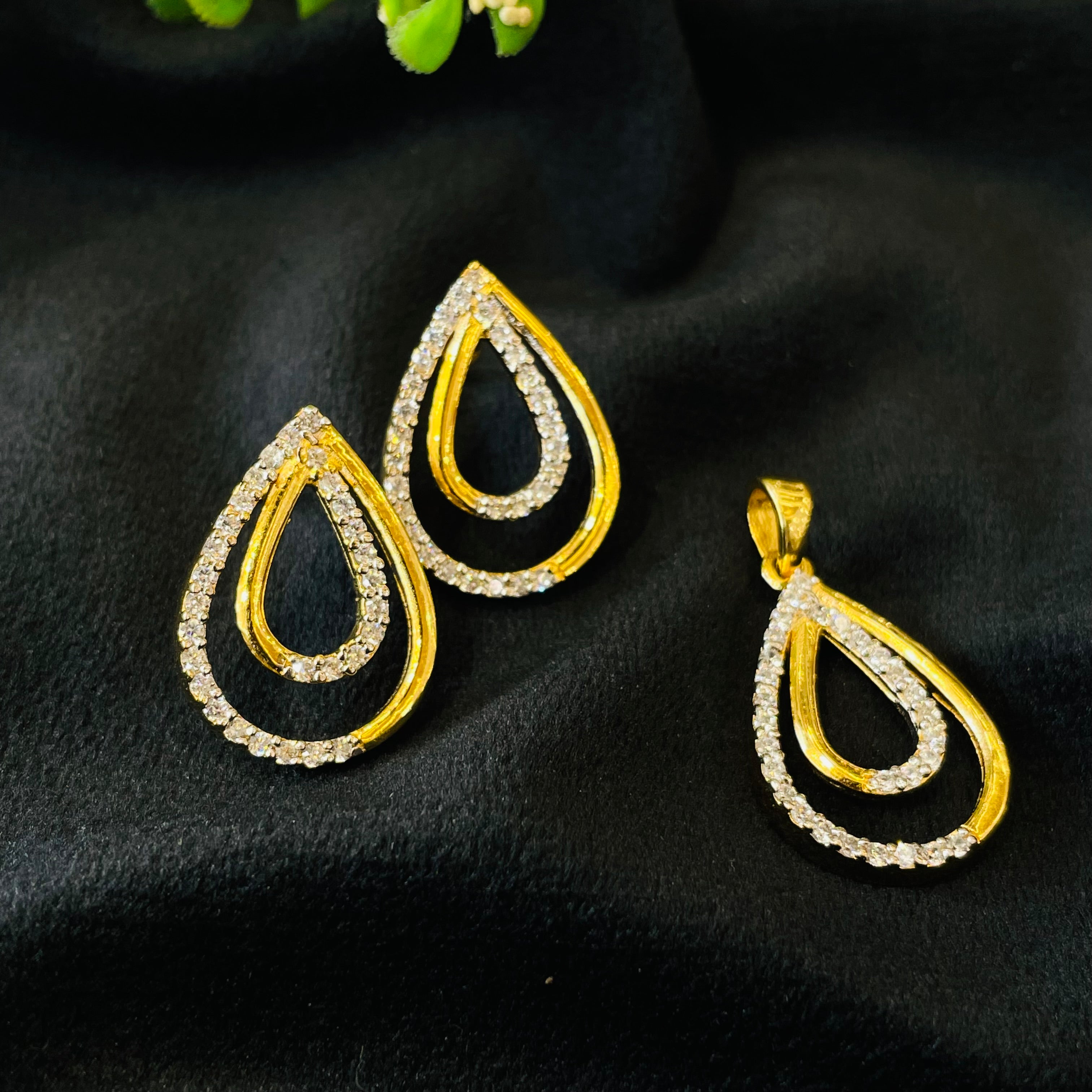 Vs Sterling Silver Pendant Set 07 7g