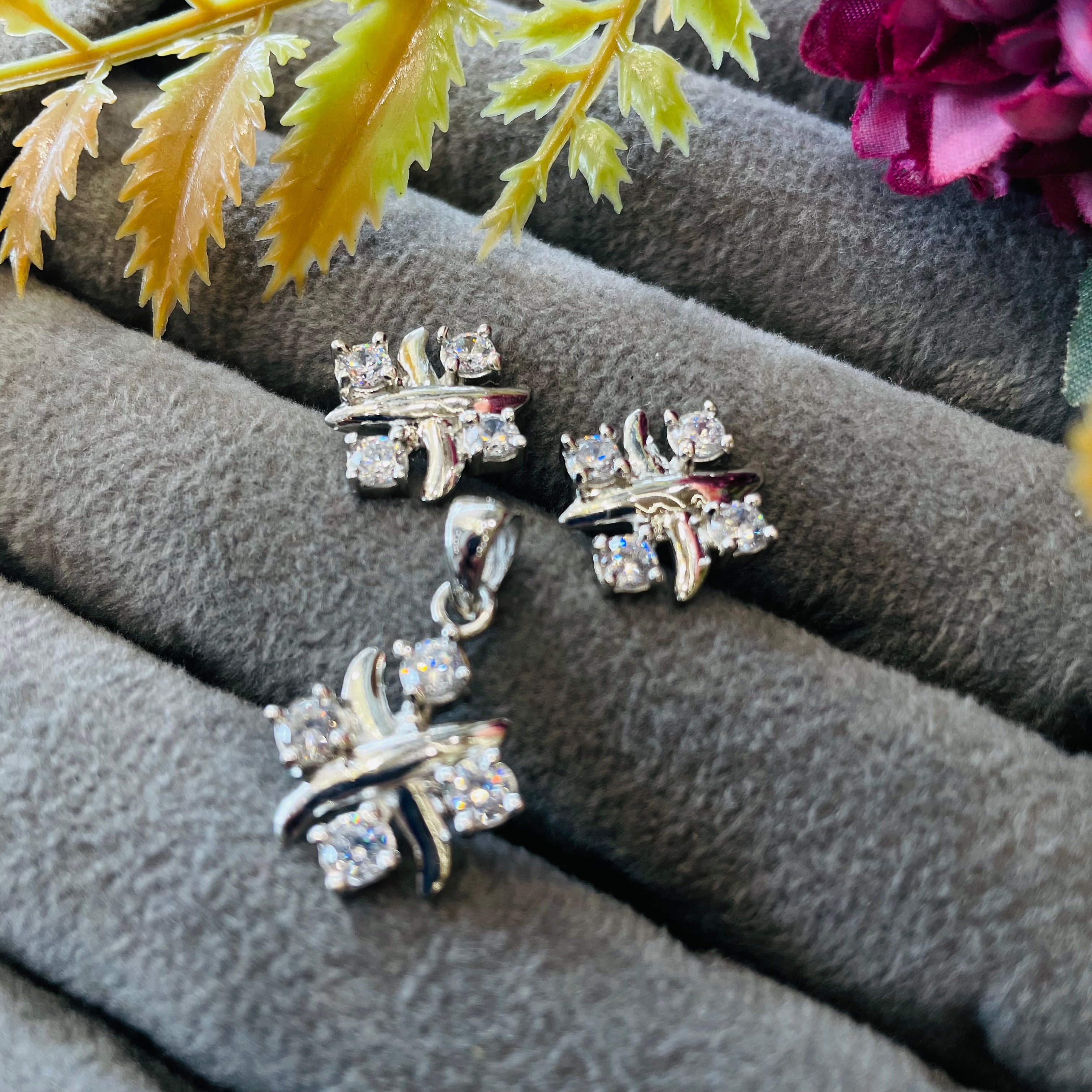 Vs Sterling Silver Pendant Set 02 7g