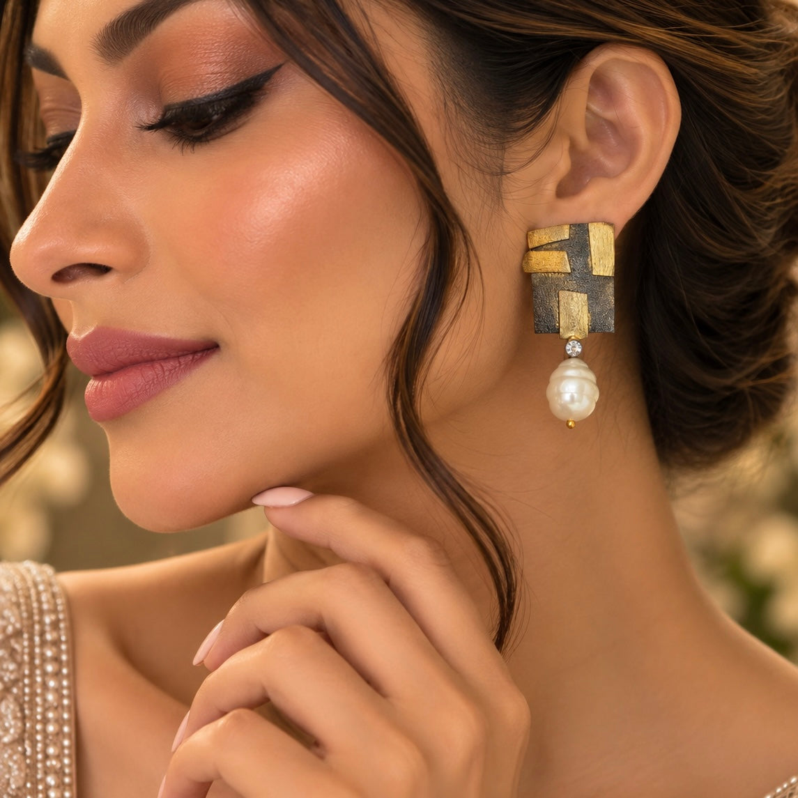 Vyanika Pearl Earrings