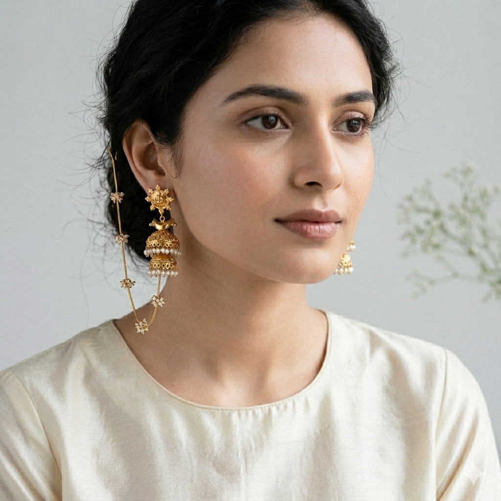 Nayaab Vedika goldjhumki