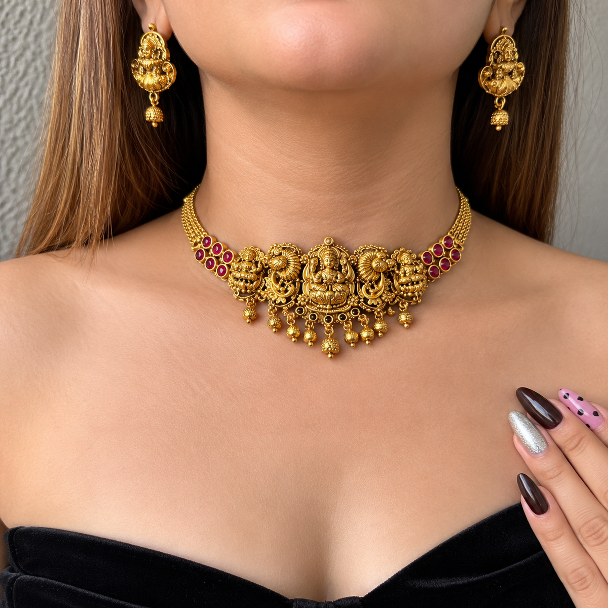 Aaradhya Temple Heritage Neckpiece
