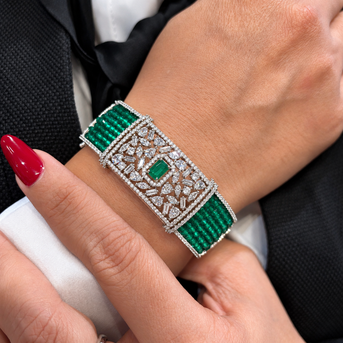 Meher Emerald Royale Bracelet