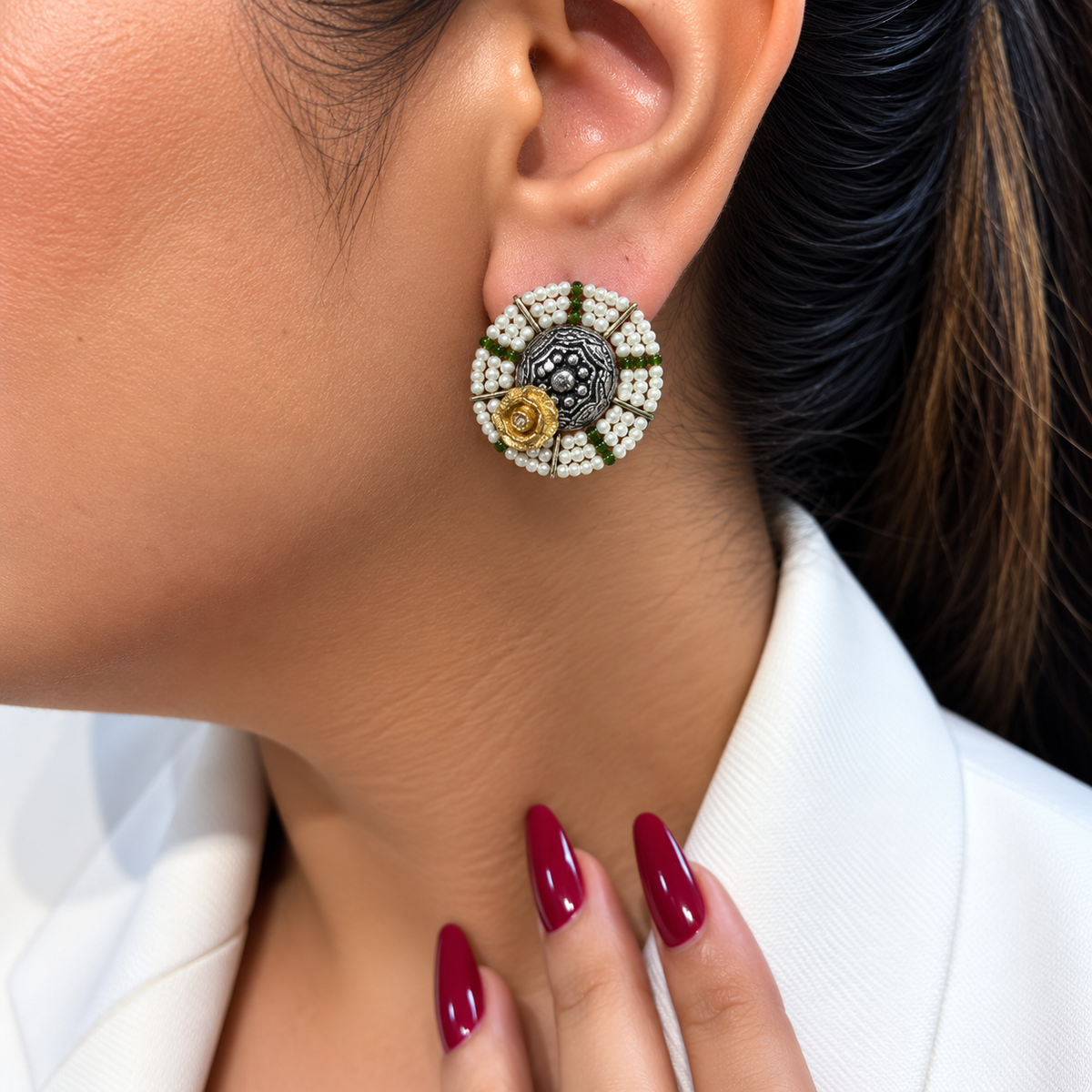 Kesarika Pearl Earrings