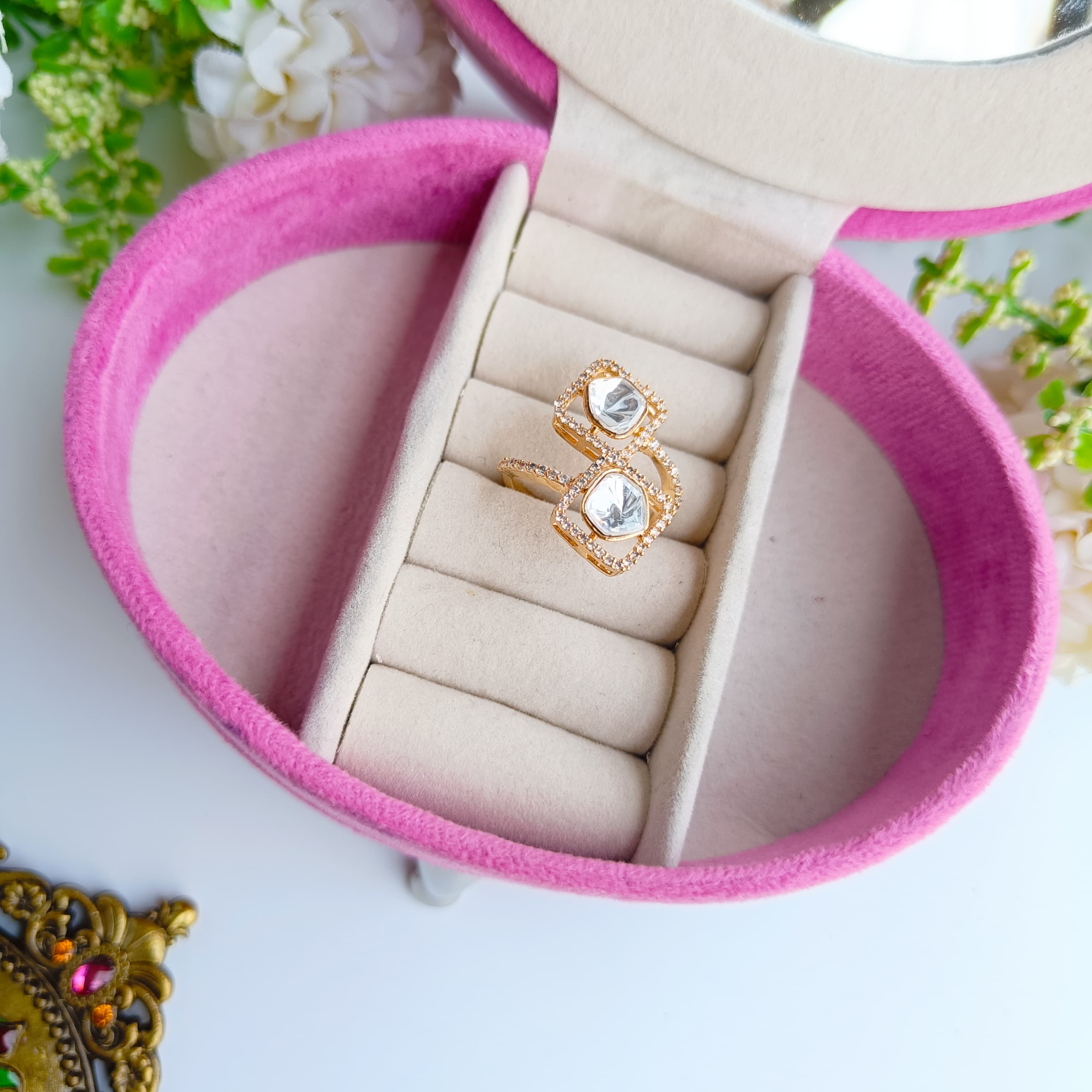 Nayaab sofia Polki ring