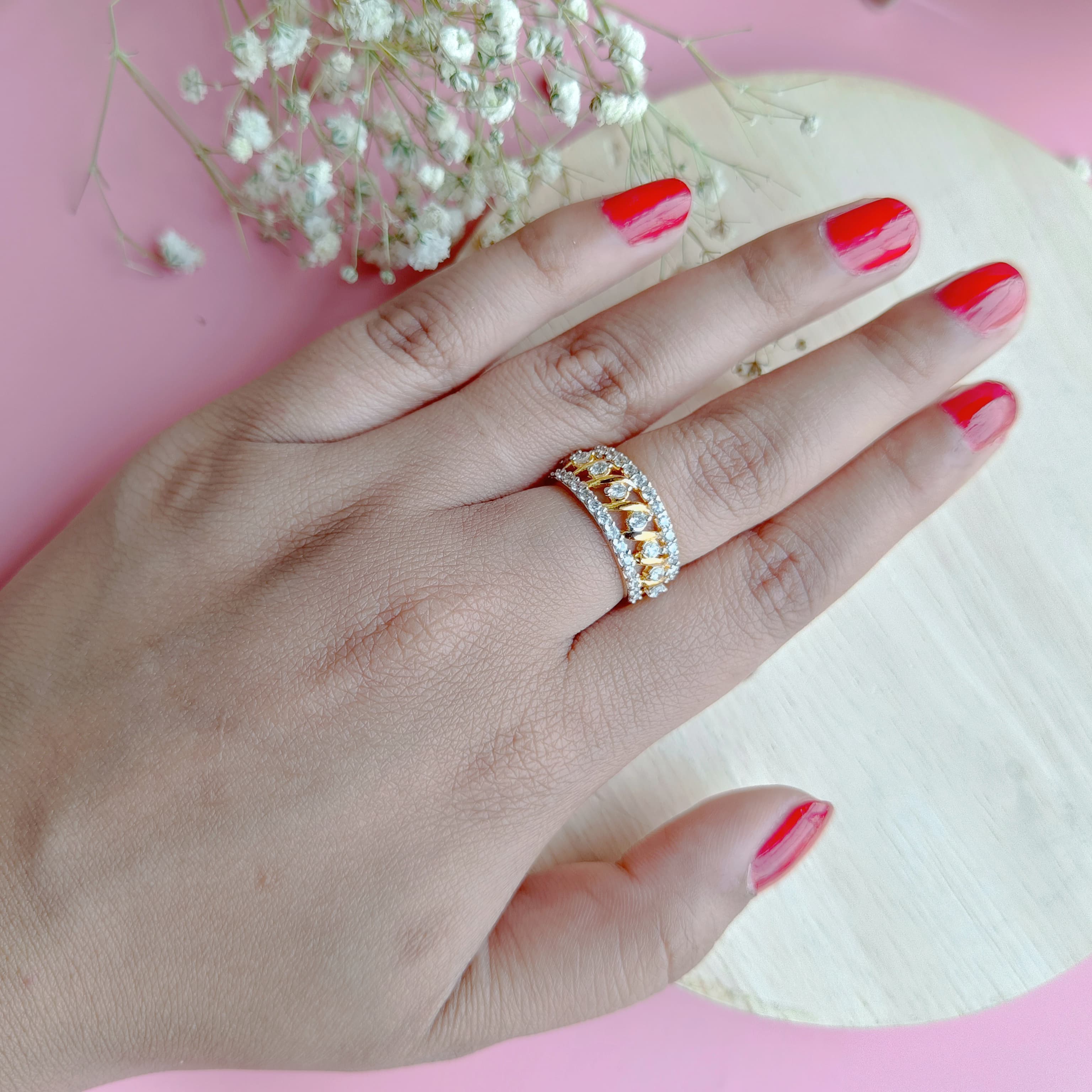 Vs sterling silver Cocktail Ring 151 4g