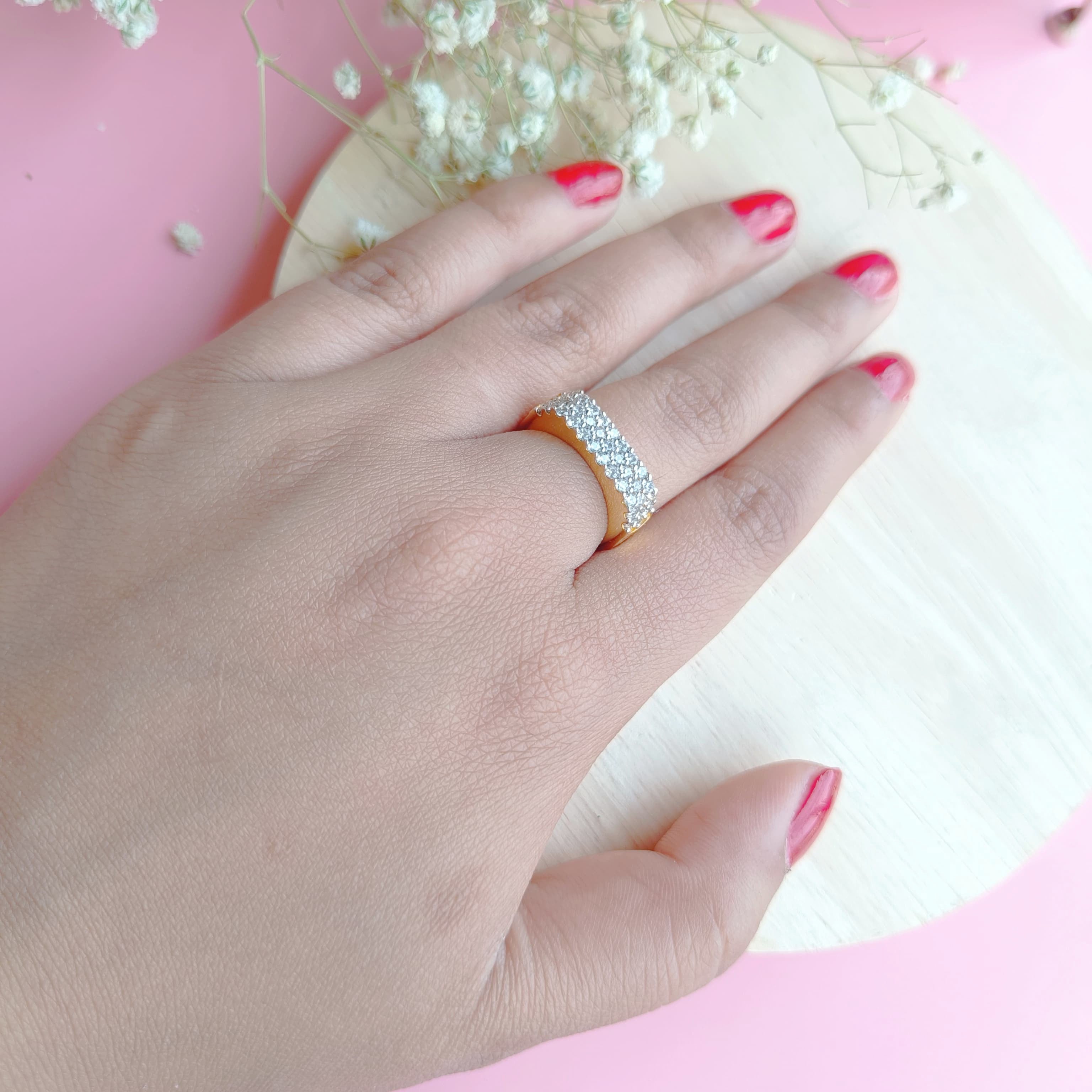 Vs Sterling silver Cocktail Ring 144 4g